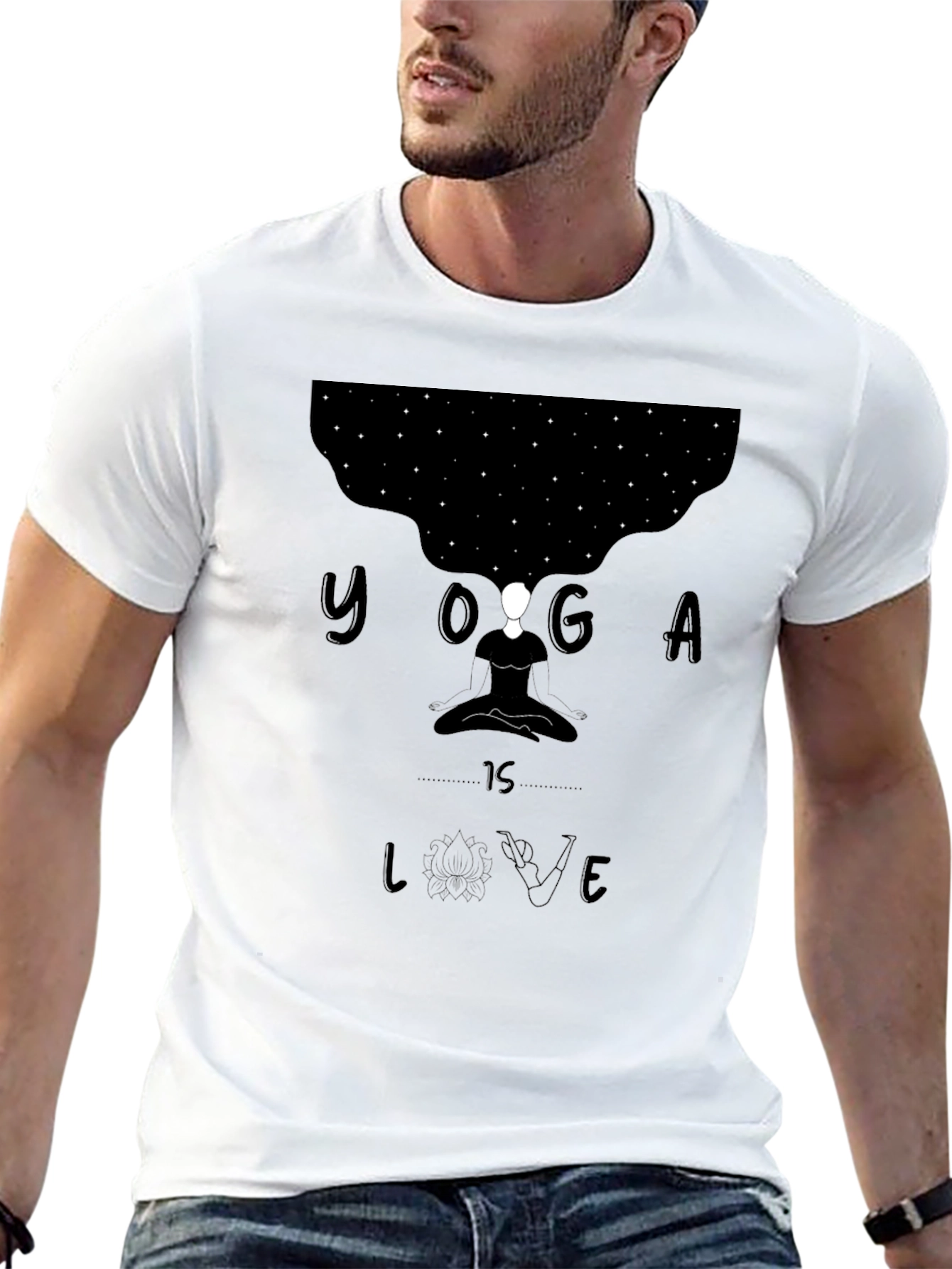 Yoga is Love Black Graphic Tee