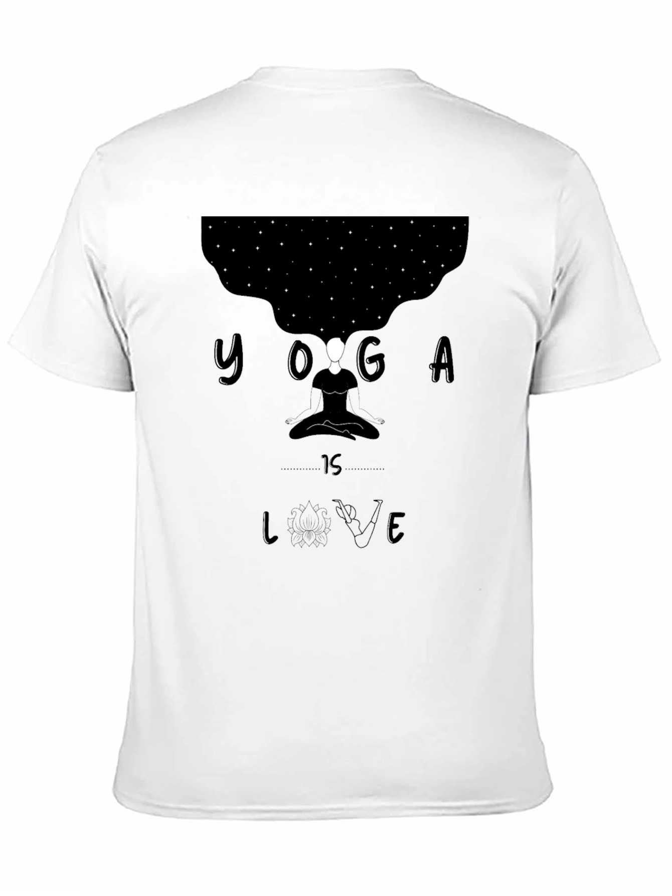 Yoga is Love Black Graphic Tee