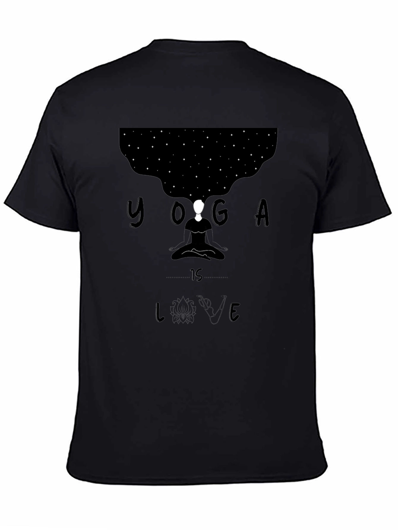 Yoga is Love Black Graphic Tee