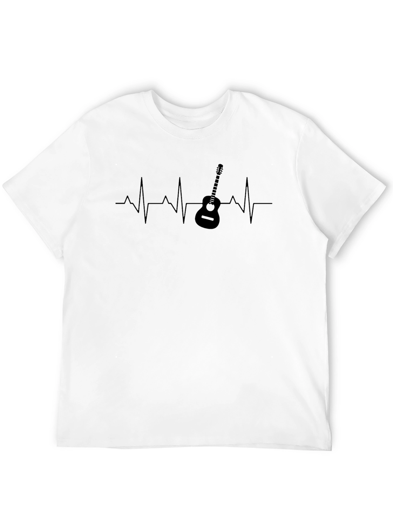 Guitar Heartbeat Graphic Tee - Music Lover T-Shirt