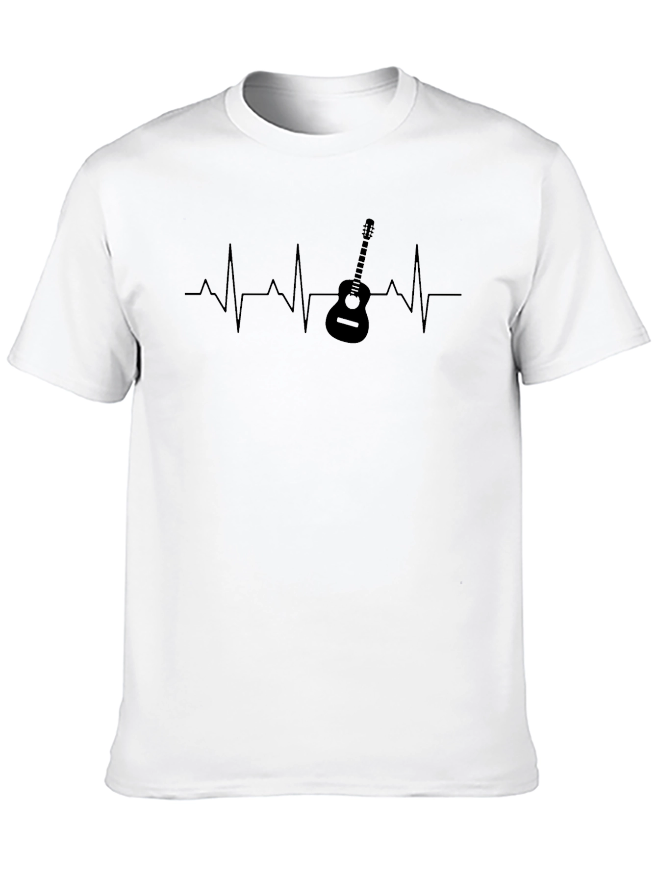 Guitar Heartbeat Graphic Tee - Music Lover T-Shirt