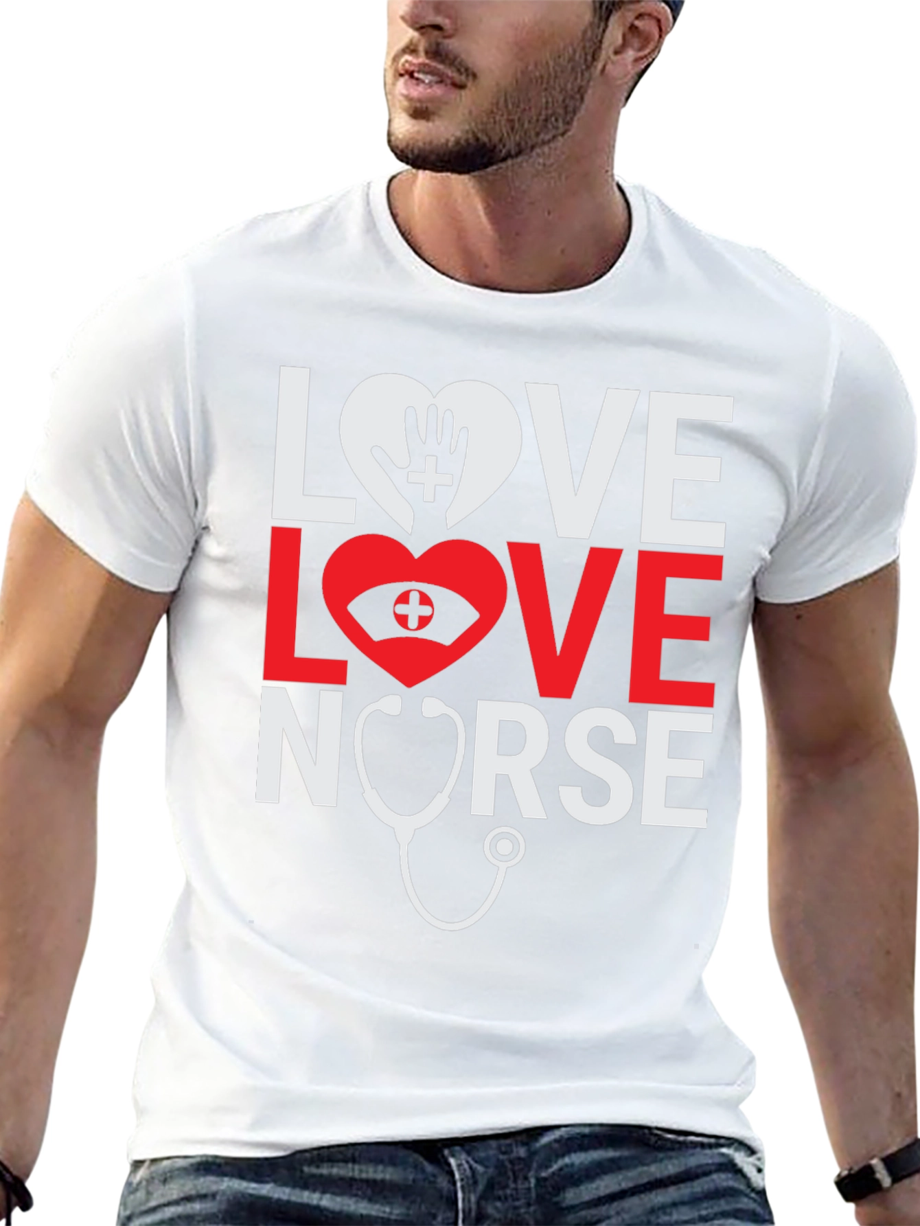 Love Nurse Black T-Shirt