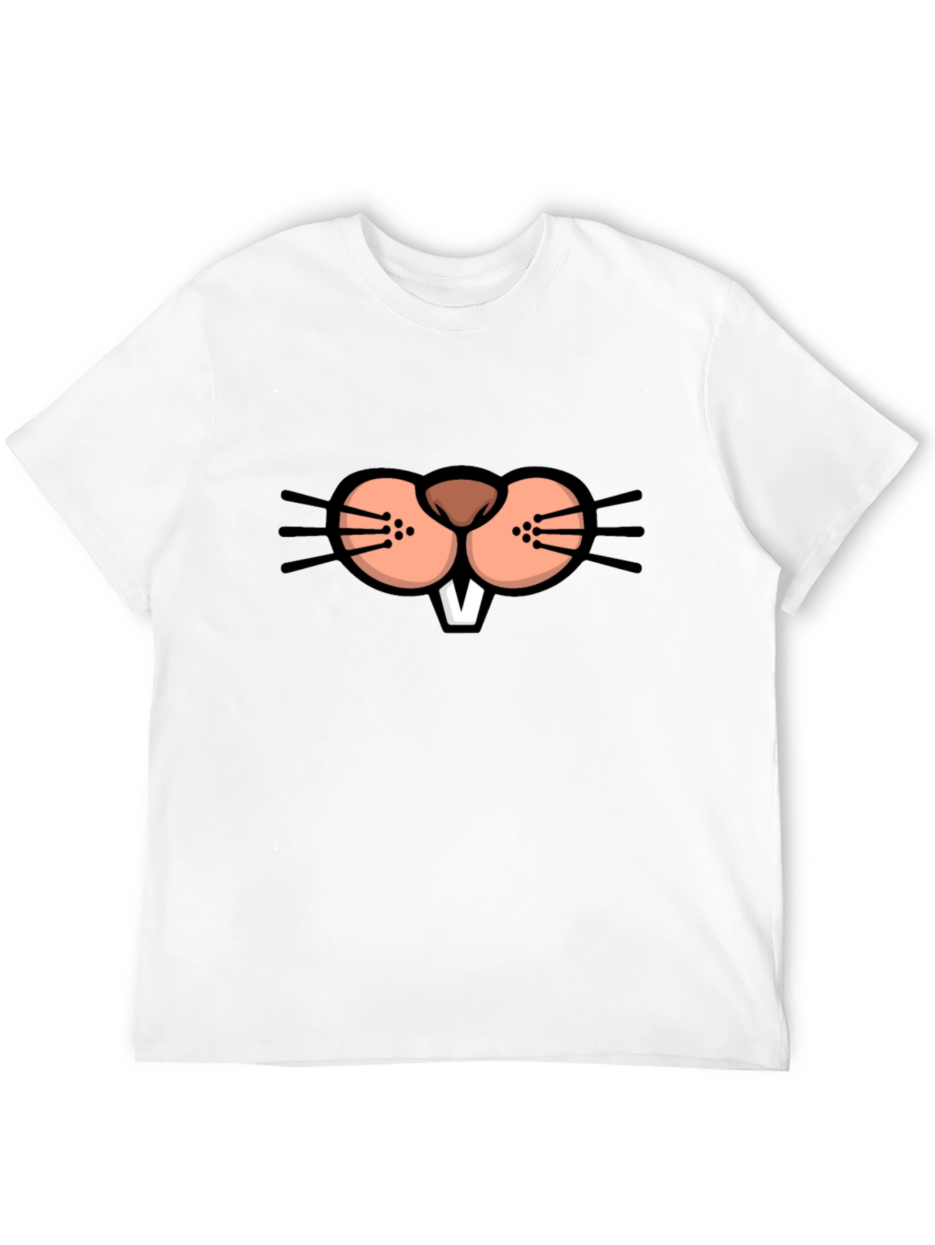 Funny Animal Face Graphic T-Shirt