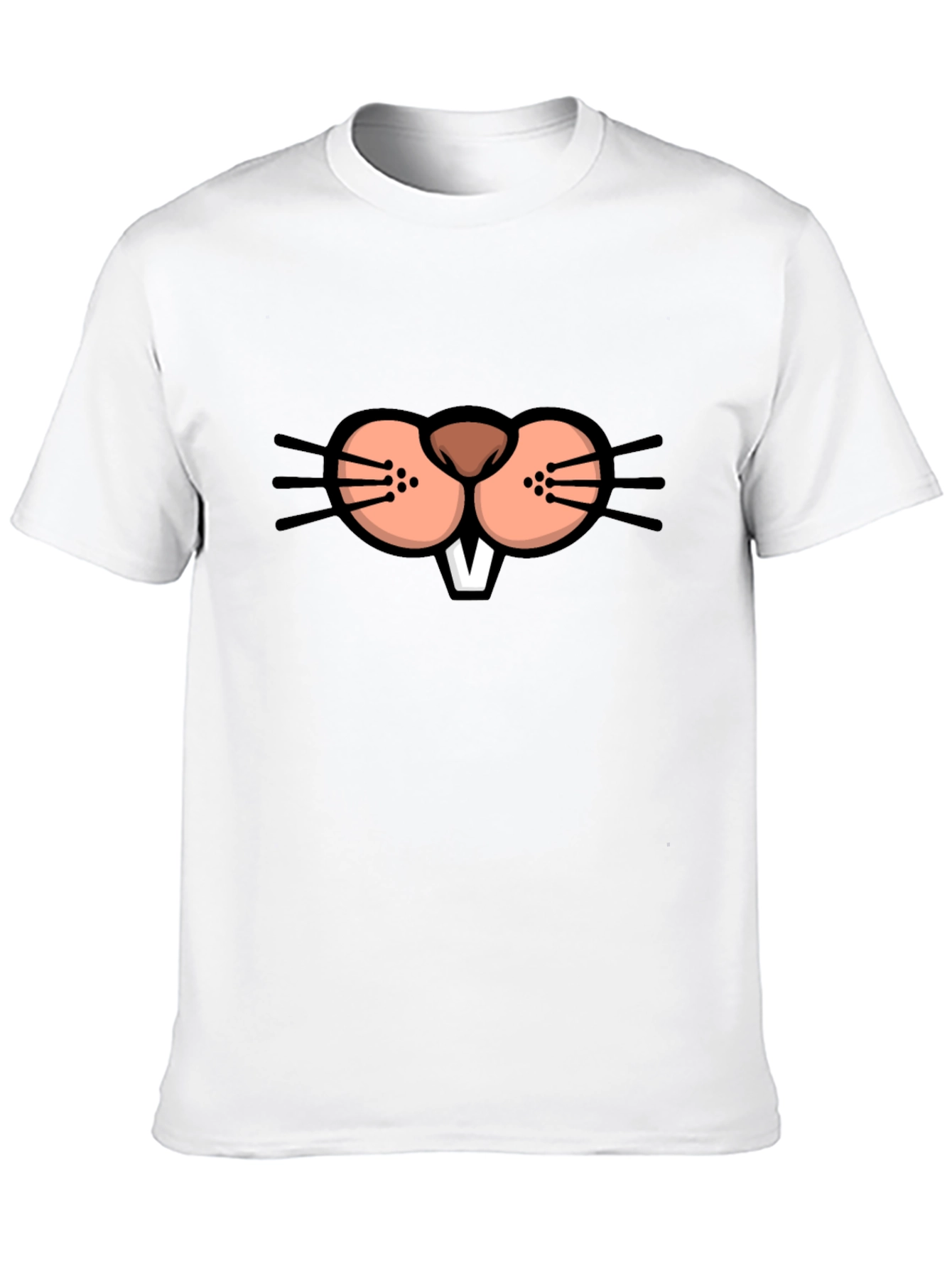 Funny Animal Face Graphic T-Shirt