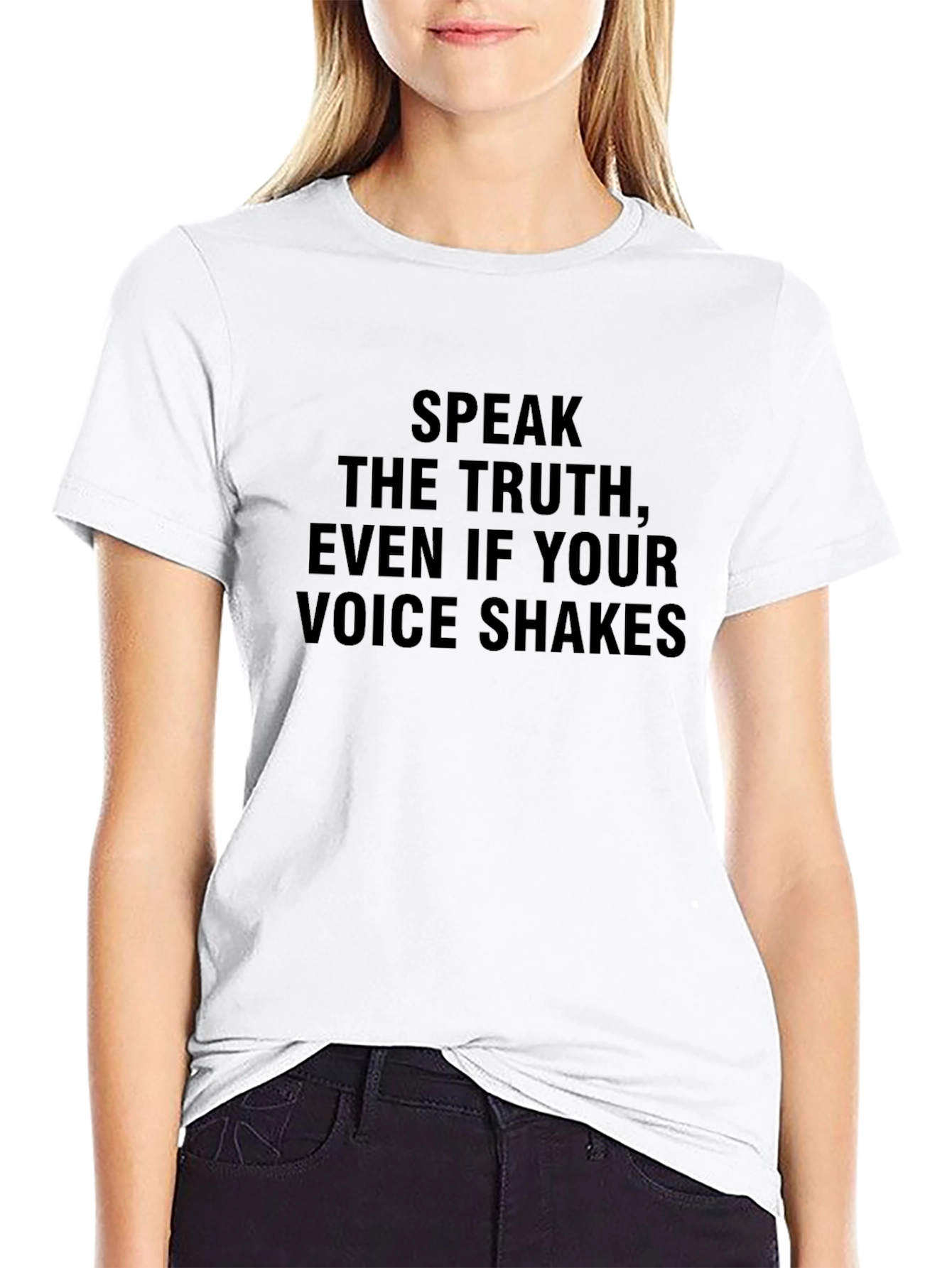 Speak the Truth Tee - Voice Shakes Empowerment Shirt