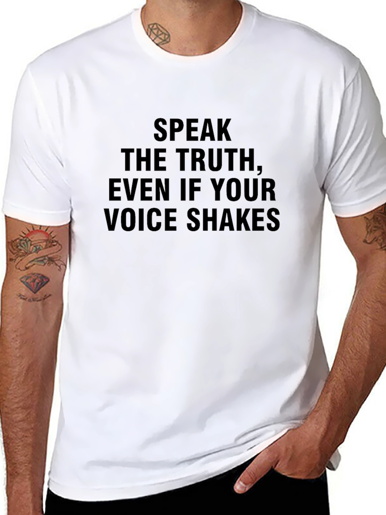 Speak the Truth Tee - Voice Shakes Empowerment Shirt
