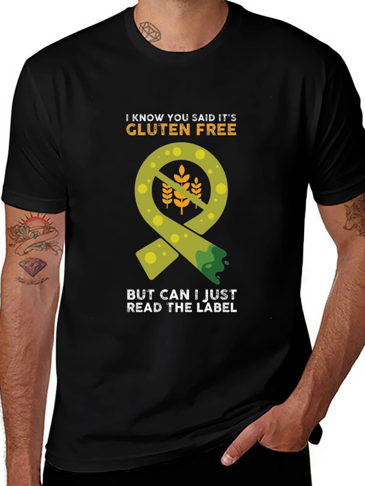 Gluten-Free Label Humor T-Shirt