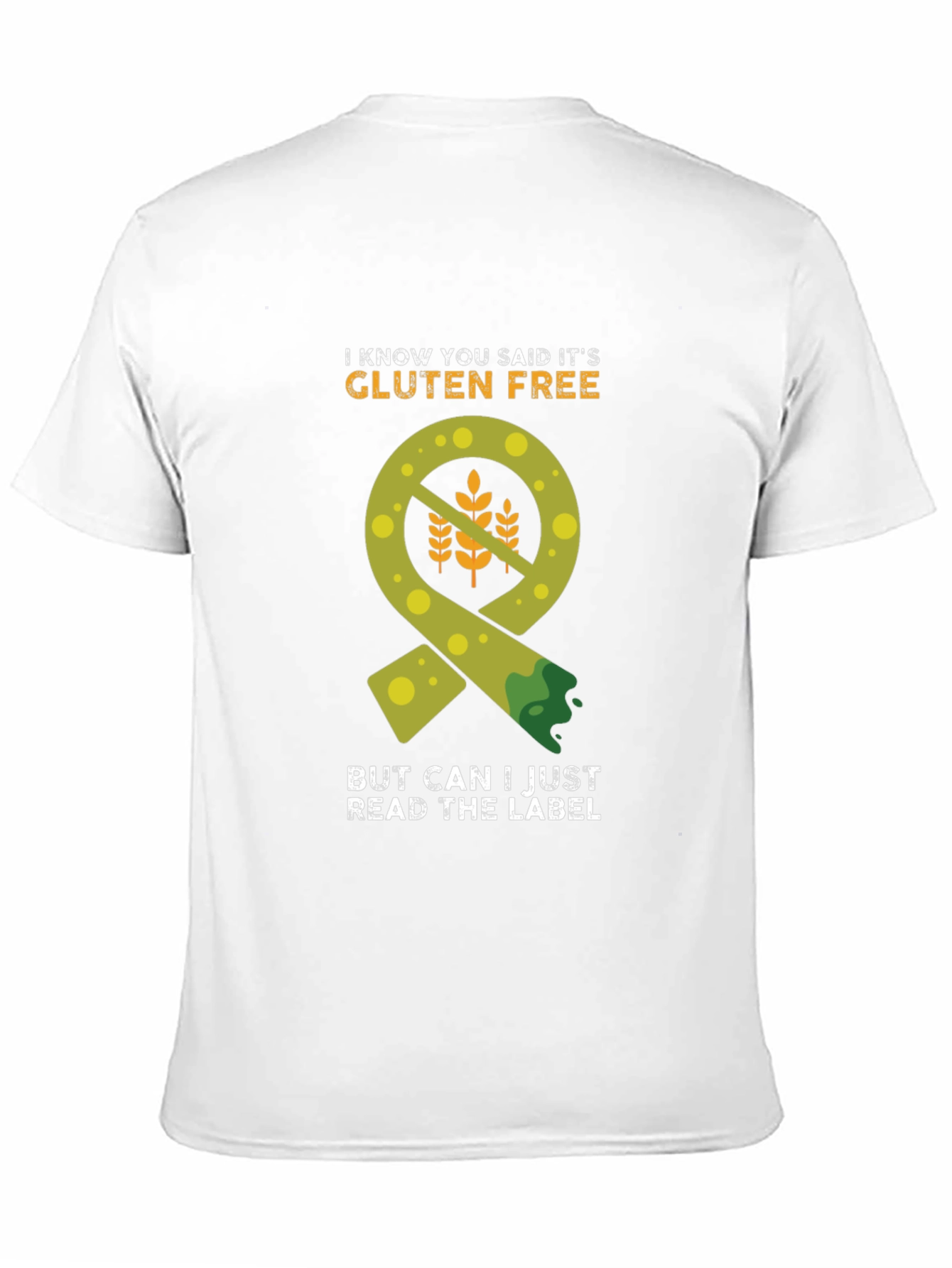 Gluten-Free Label Humor T-Shirt