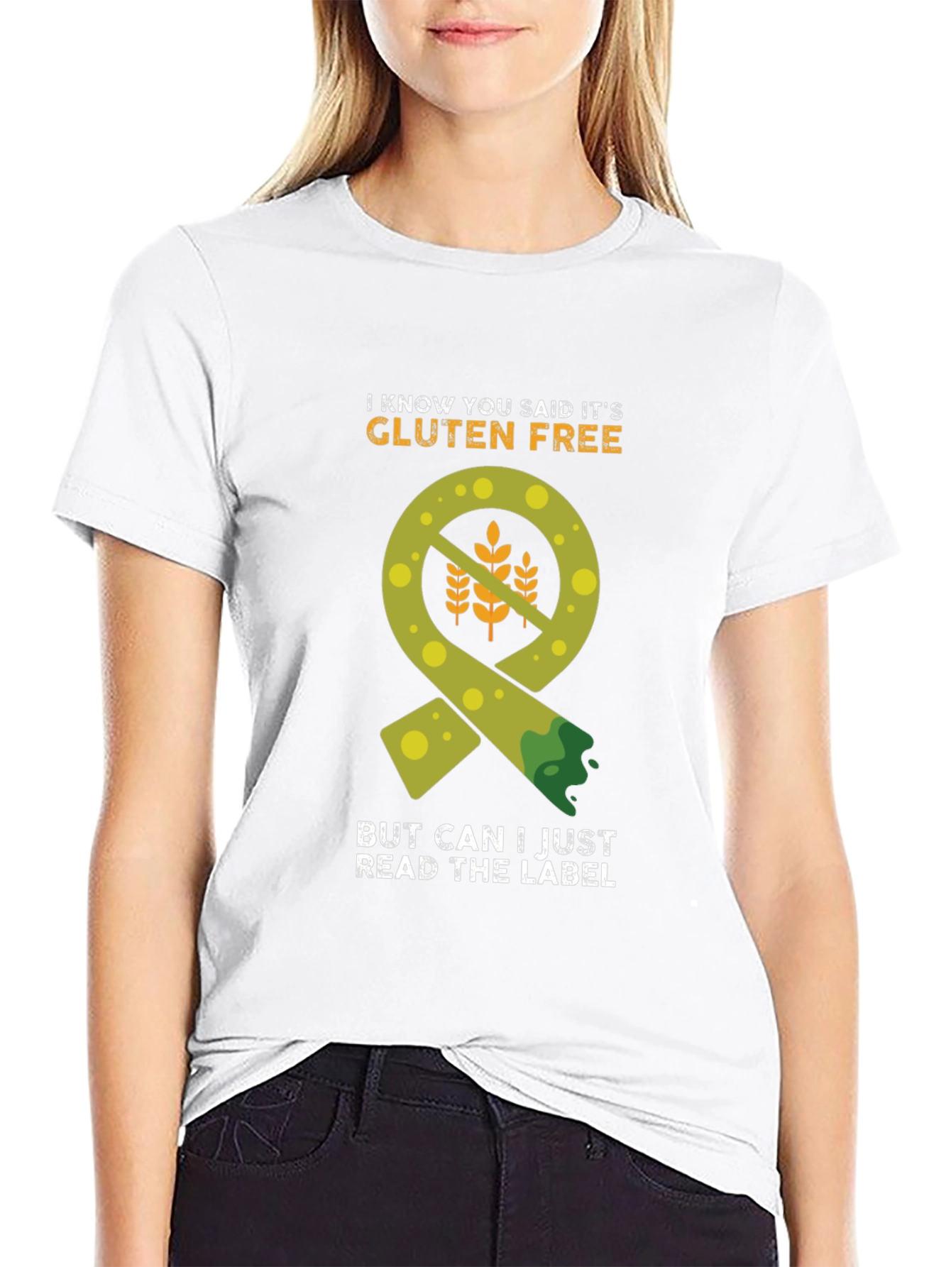 Gluten-Free Label Humor T-Shirt