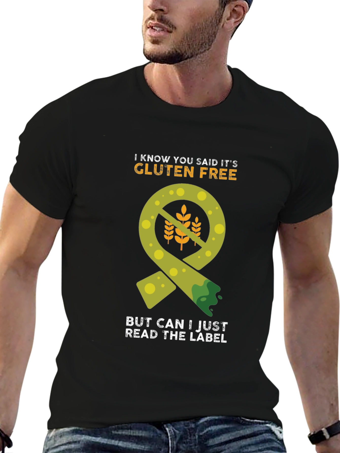 Gluten-Free Label Humor T-Shirt