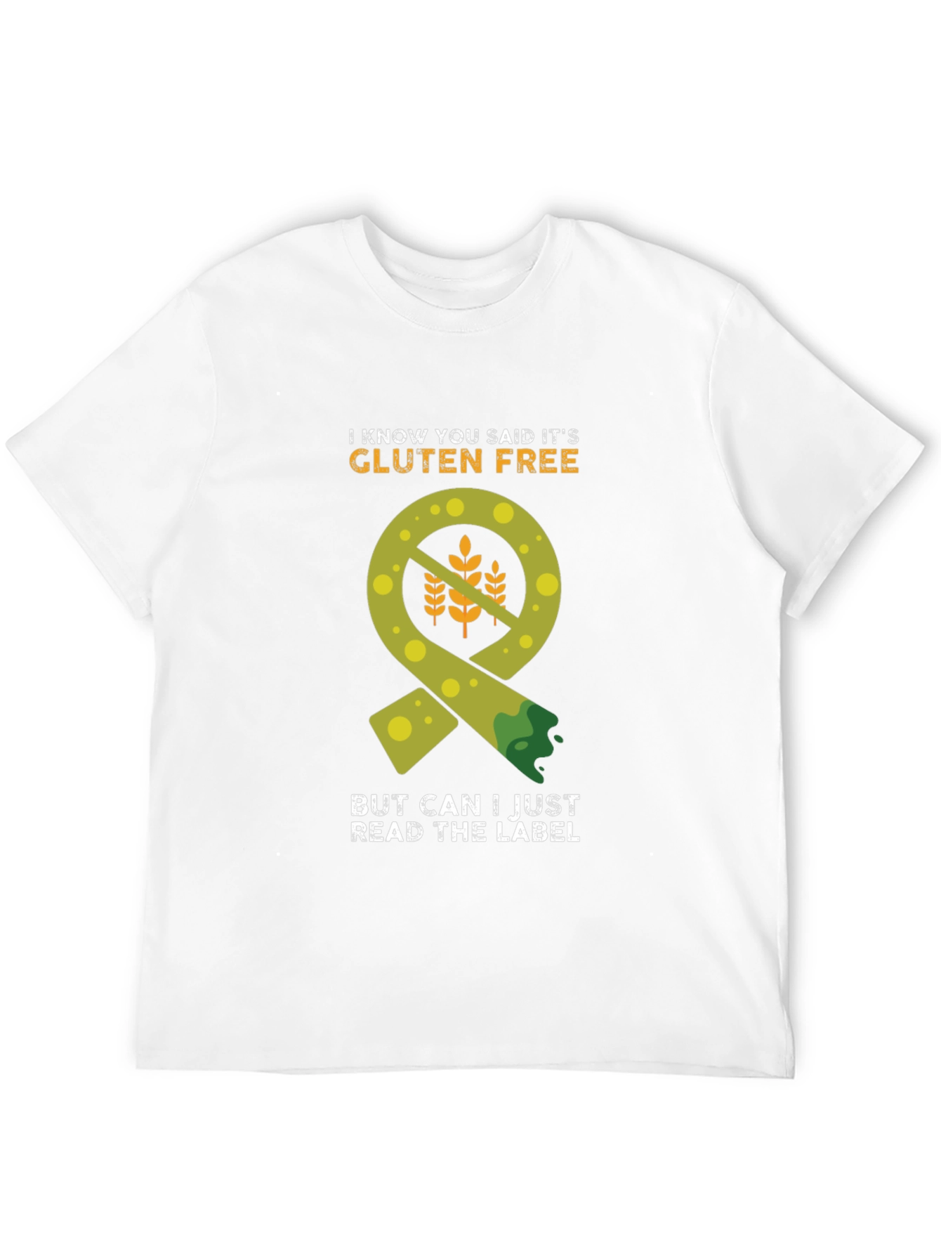 Gluten-Free Label Humor T-Shirt