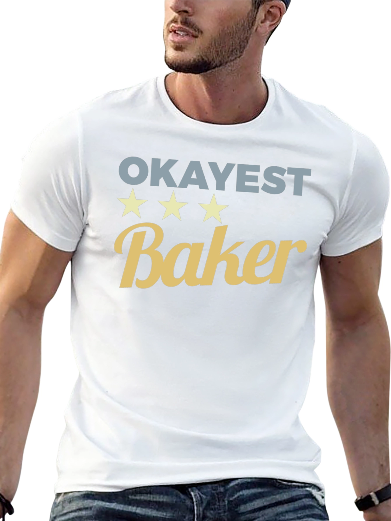 Okayest Baker Black Graphic T-Shirt