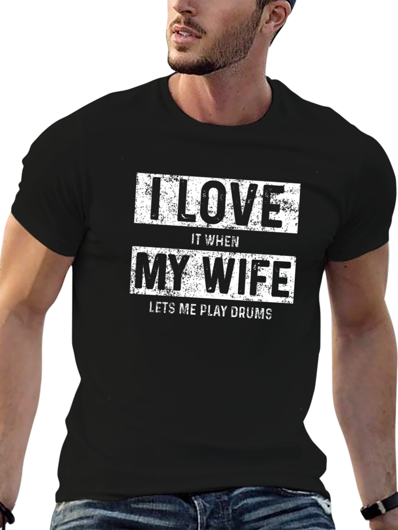 I Love My Wife Drummer Tee
