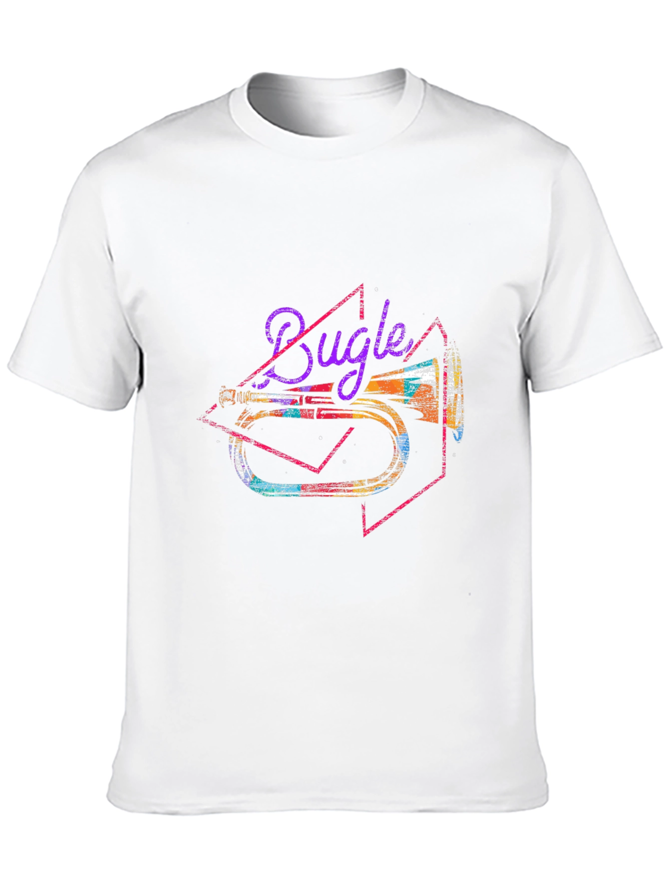 Bugle Graphic Tee - Retro Musical Instrument Shirt
