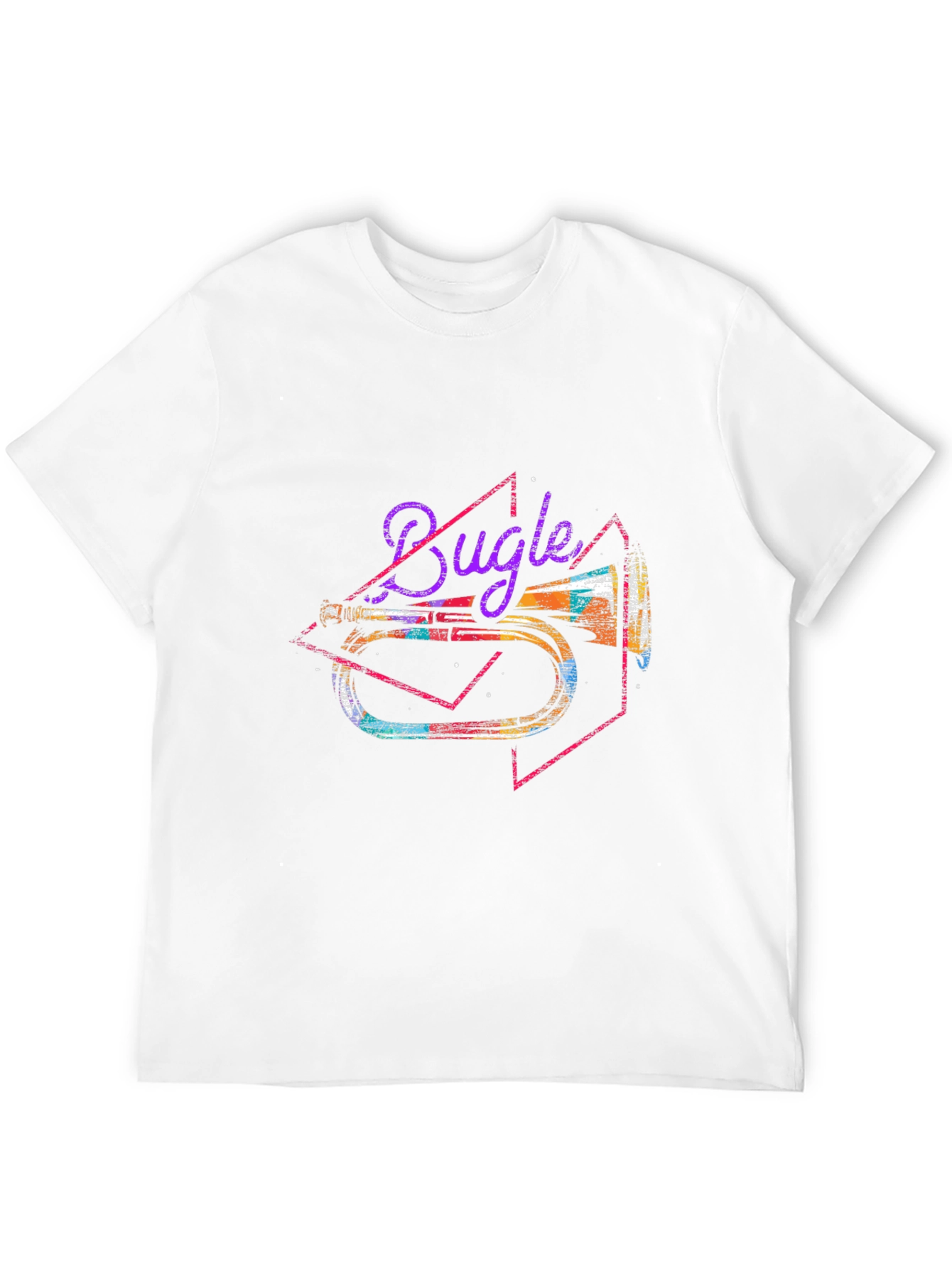 Bugle Graphic Tee - Retro Musical Instrument Shirt