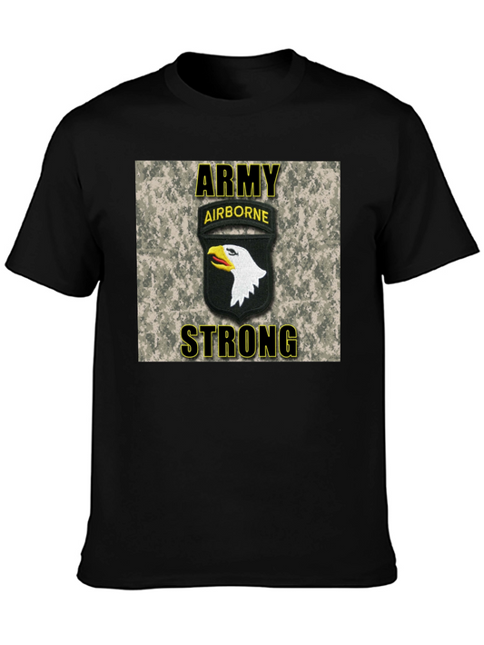 Army Airborne Strong T-Shirt - Black