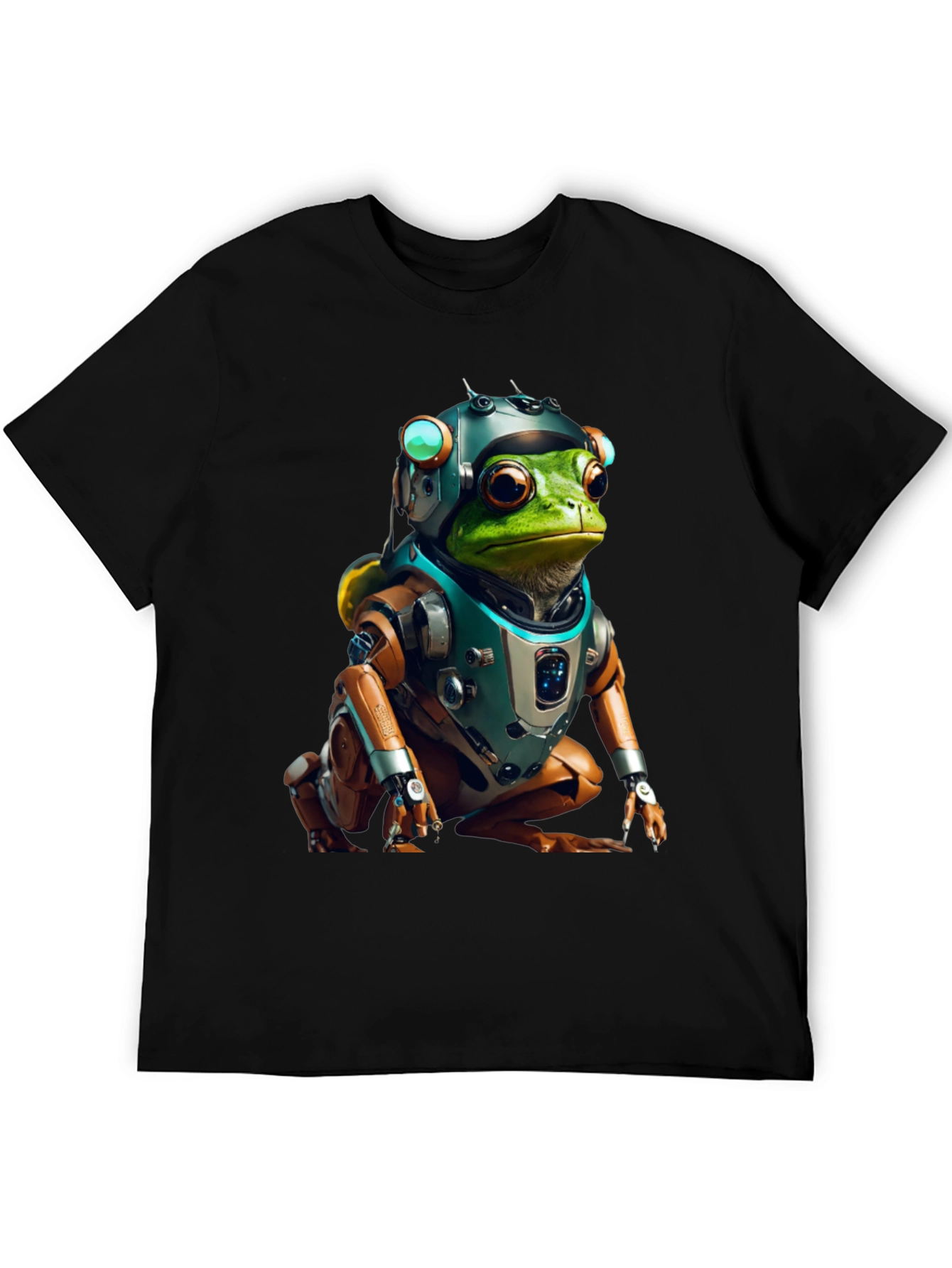 Cyber Frog T-Shirt - Sci-Fi Amphibian Style