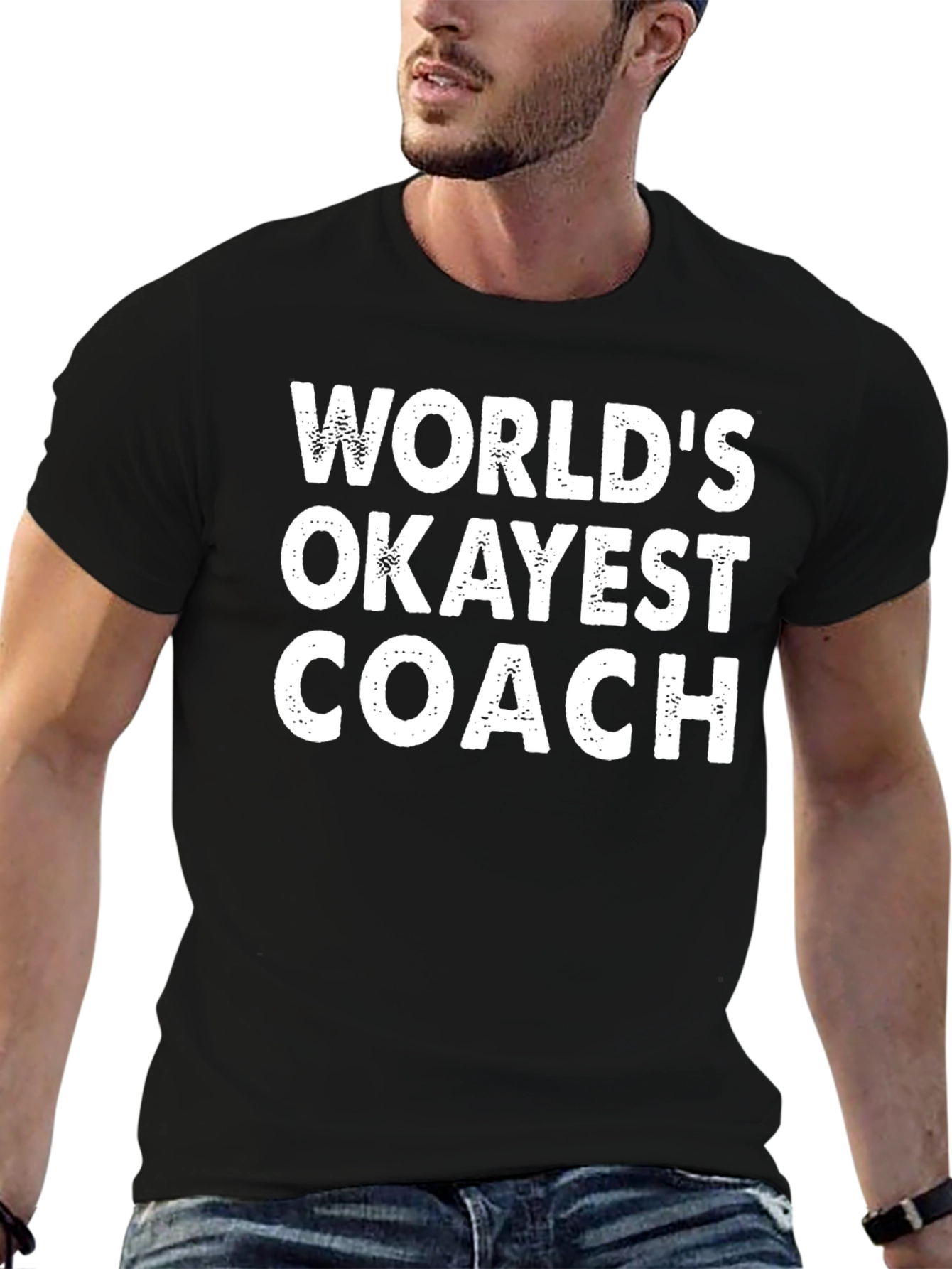 Worlds Okayest Coach T-Shirt - Funny Novelty Tee