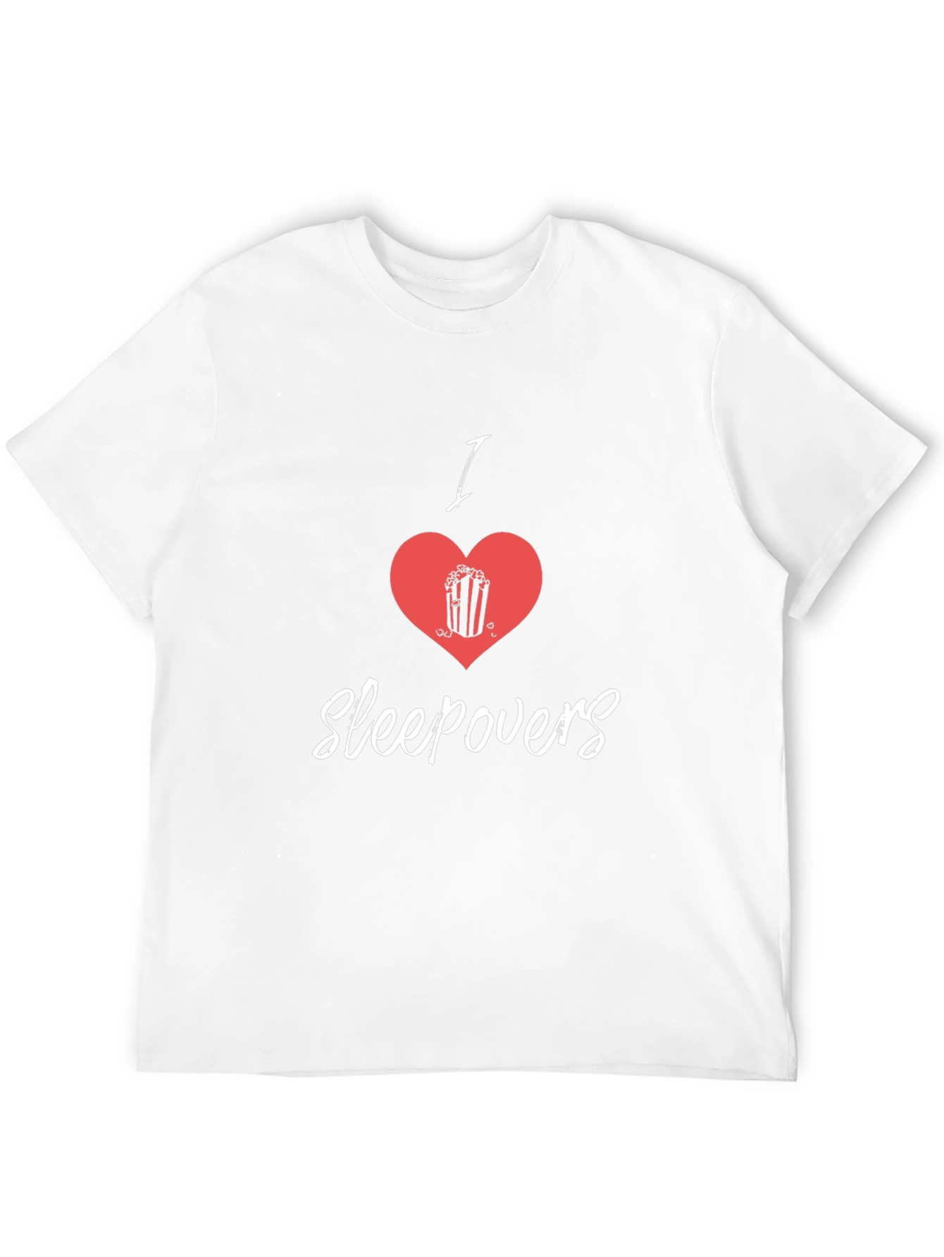 I Heart Sleepovers Black Graphic Tee