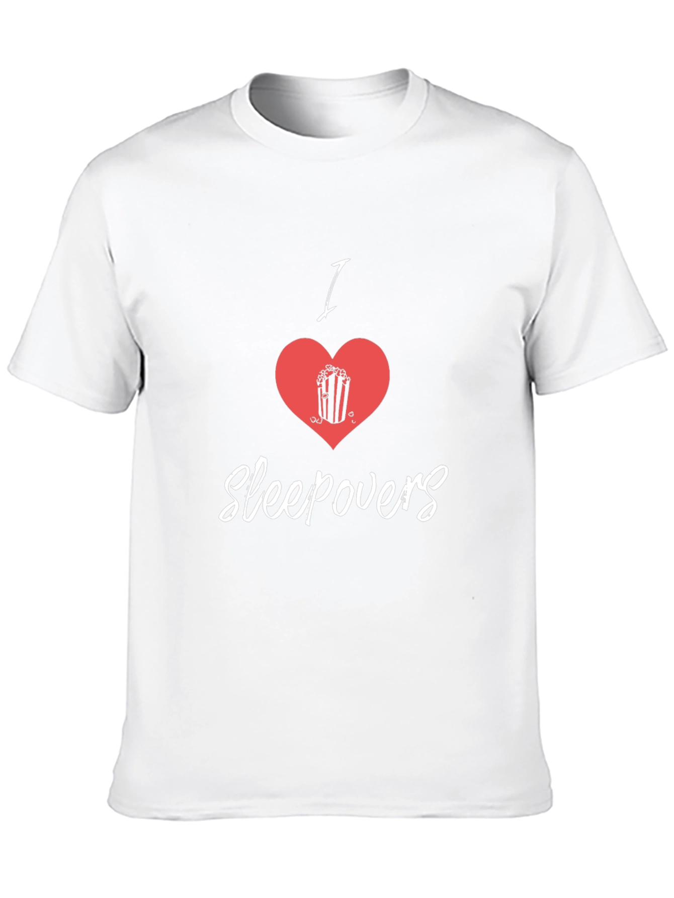 I Heart Sleepovers Black Graphic Tee