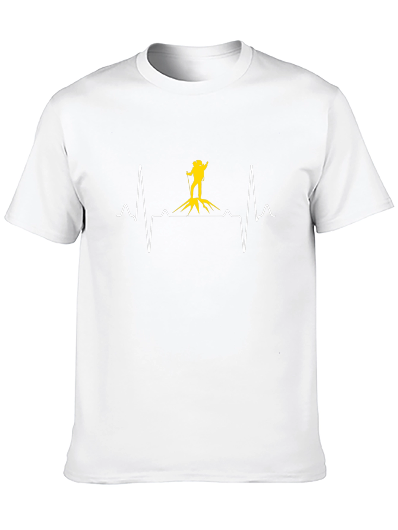 Hiking Heartbeat Graphic Tee - Black