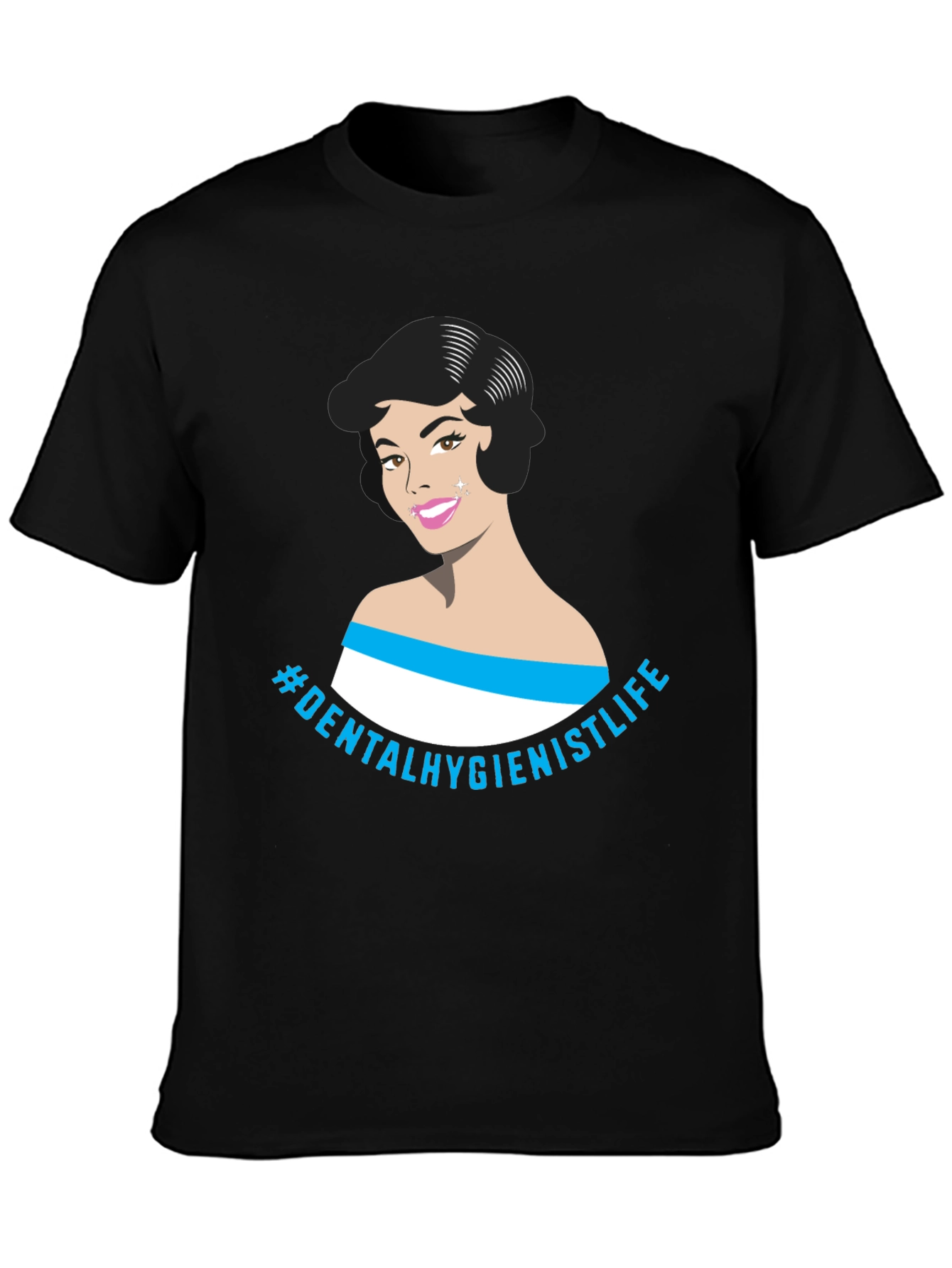 Dental Hygienist Life Graphic Tee - Black