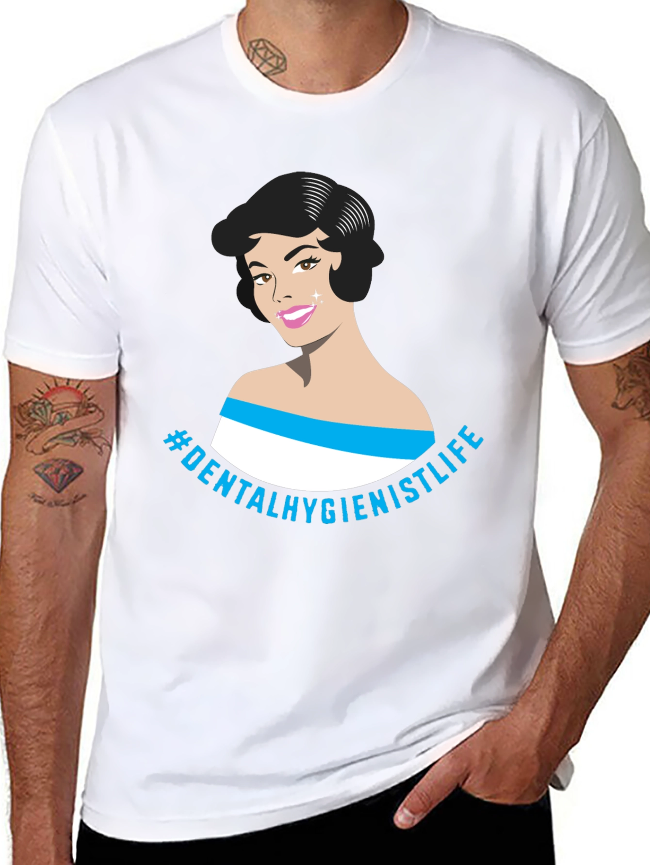 Dental Hygienist Life Graphic Tee - Black