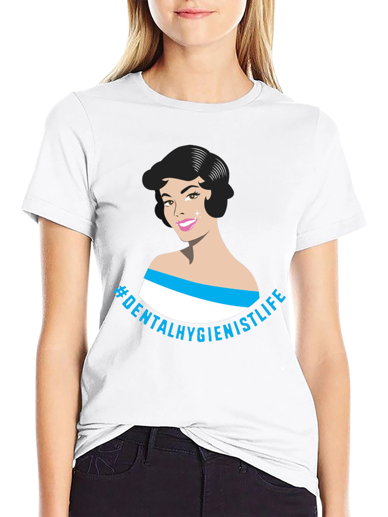 Dental Hygienist Life Graphic Tee - Black