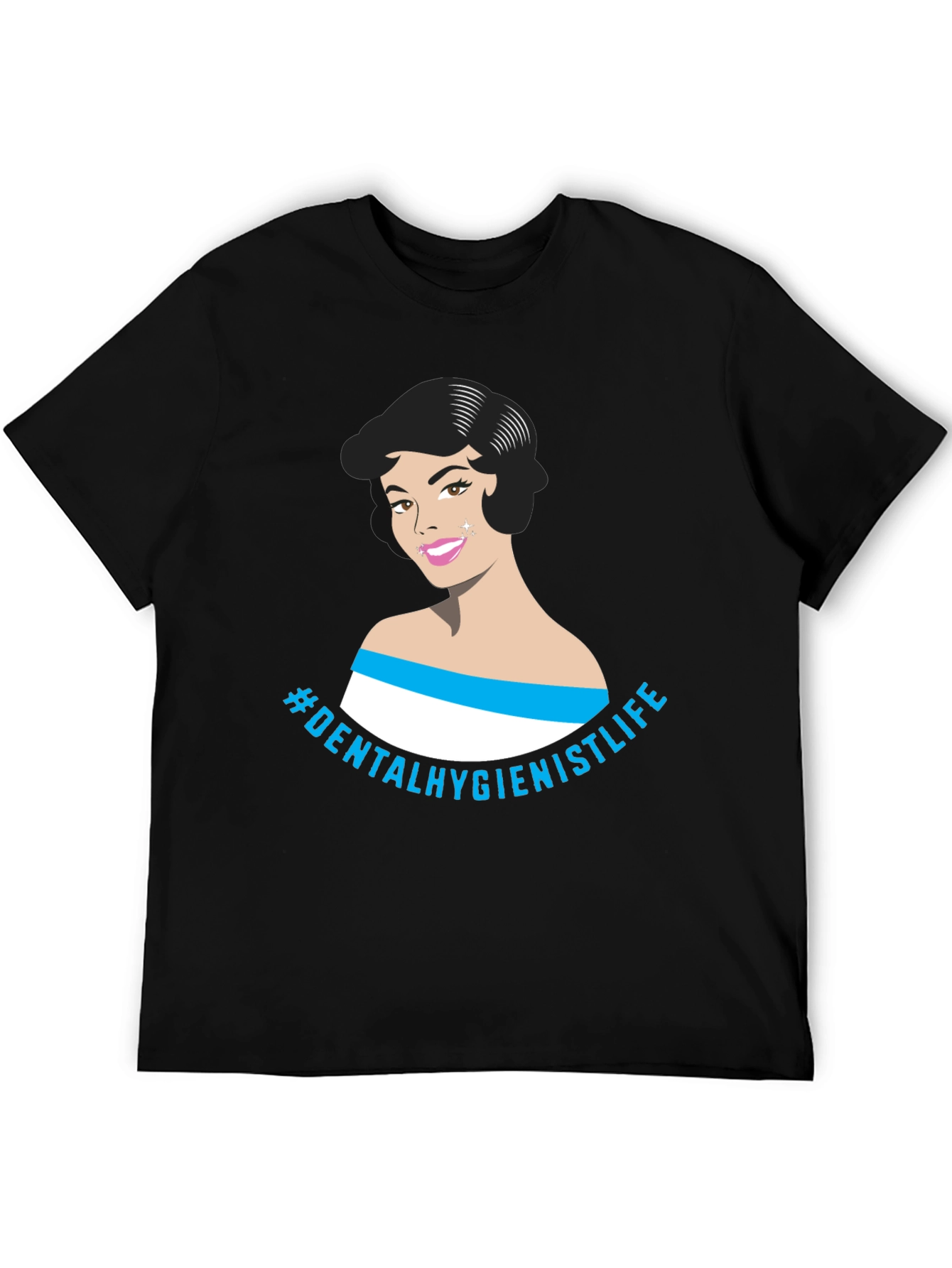 Dental Hygienist Life Graphic Tee - Black