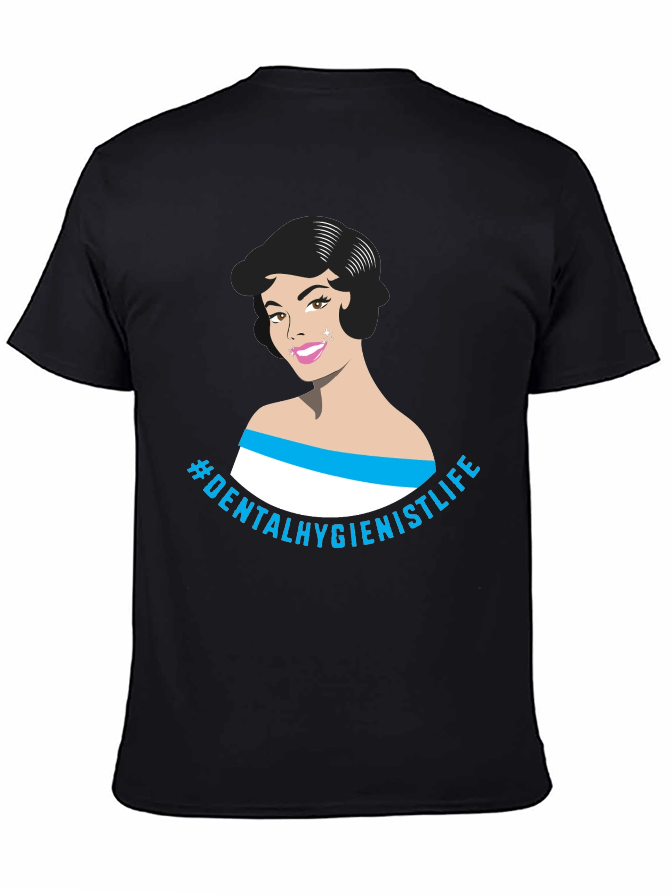 Dental Hygienist Life Graphic Tee - Black