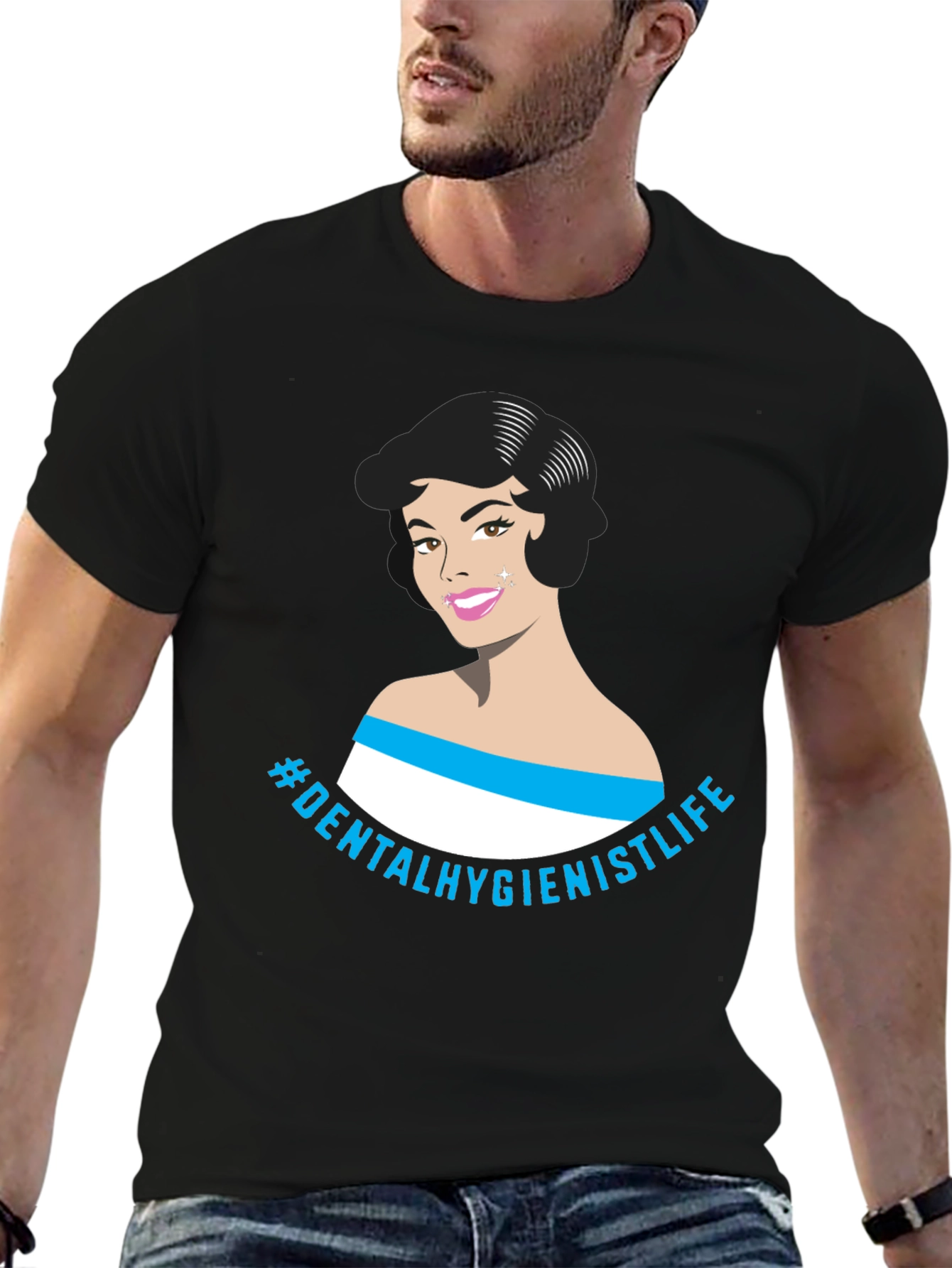 Dental Hygienist Life Graphic Tee - Black