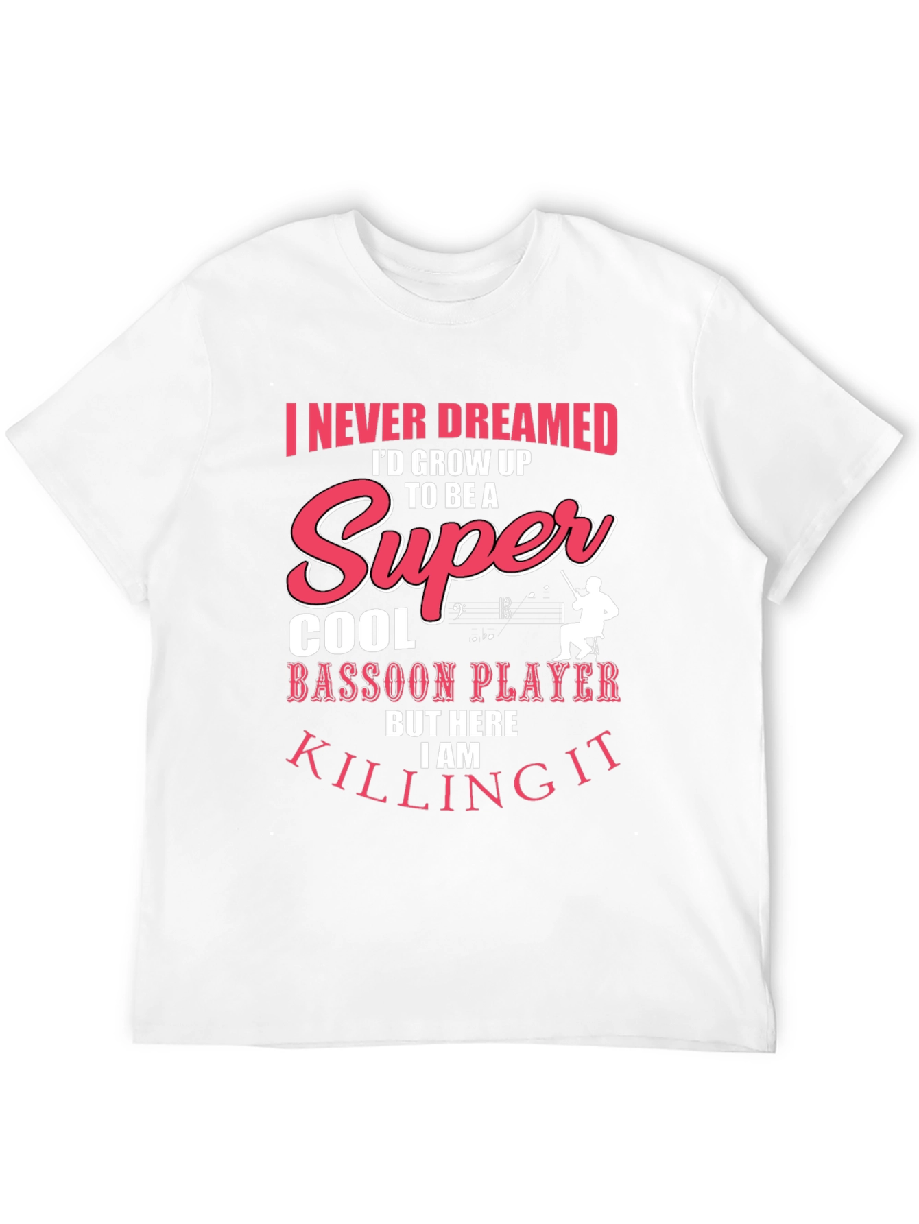 Super Cool Bassoon Player Graphic T-Shirt