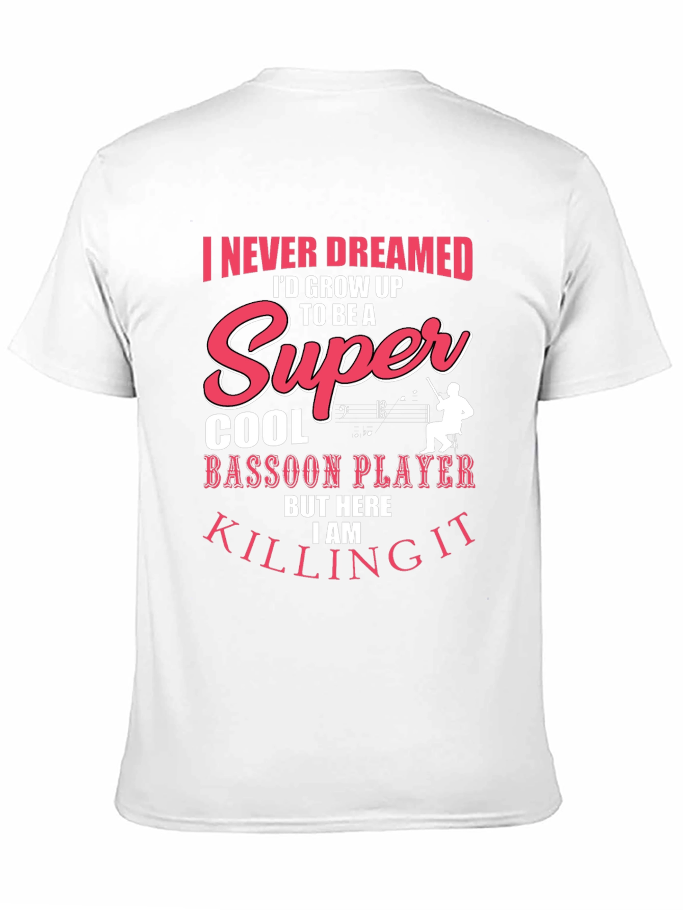 Super Cool Bassoon Player Graphic T-Shirt