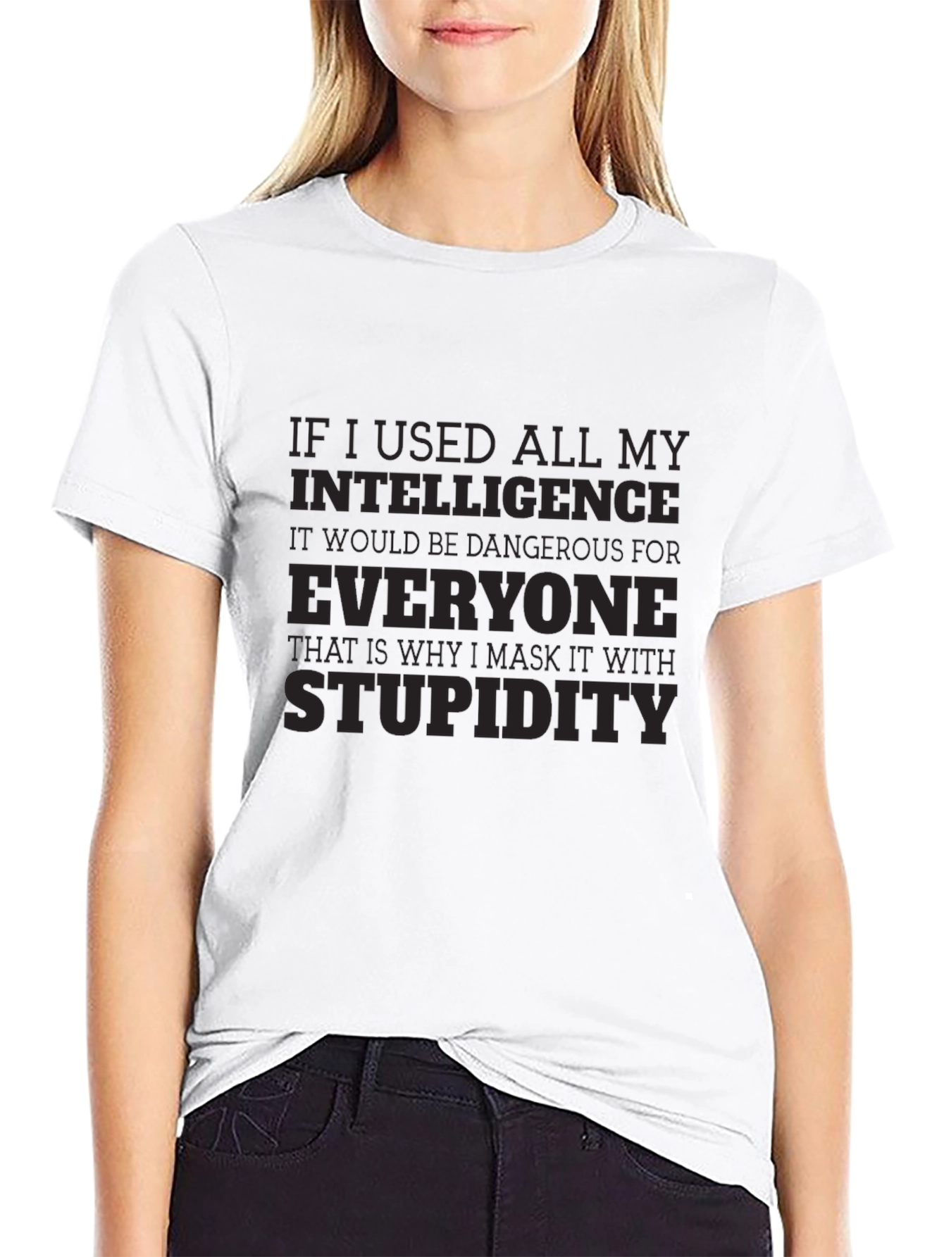 Intelligent Stupidity Graphic Tee - Sarcastic Mens T-Shirt