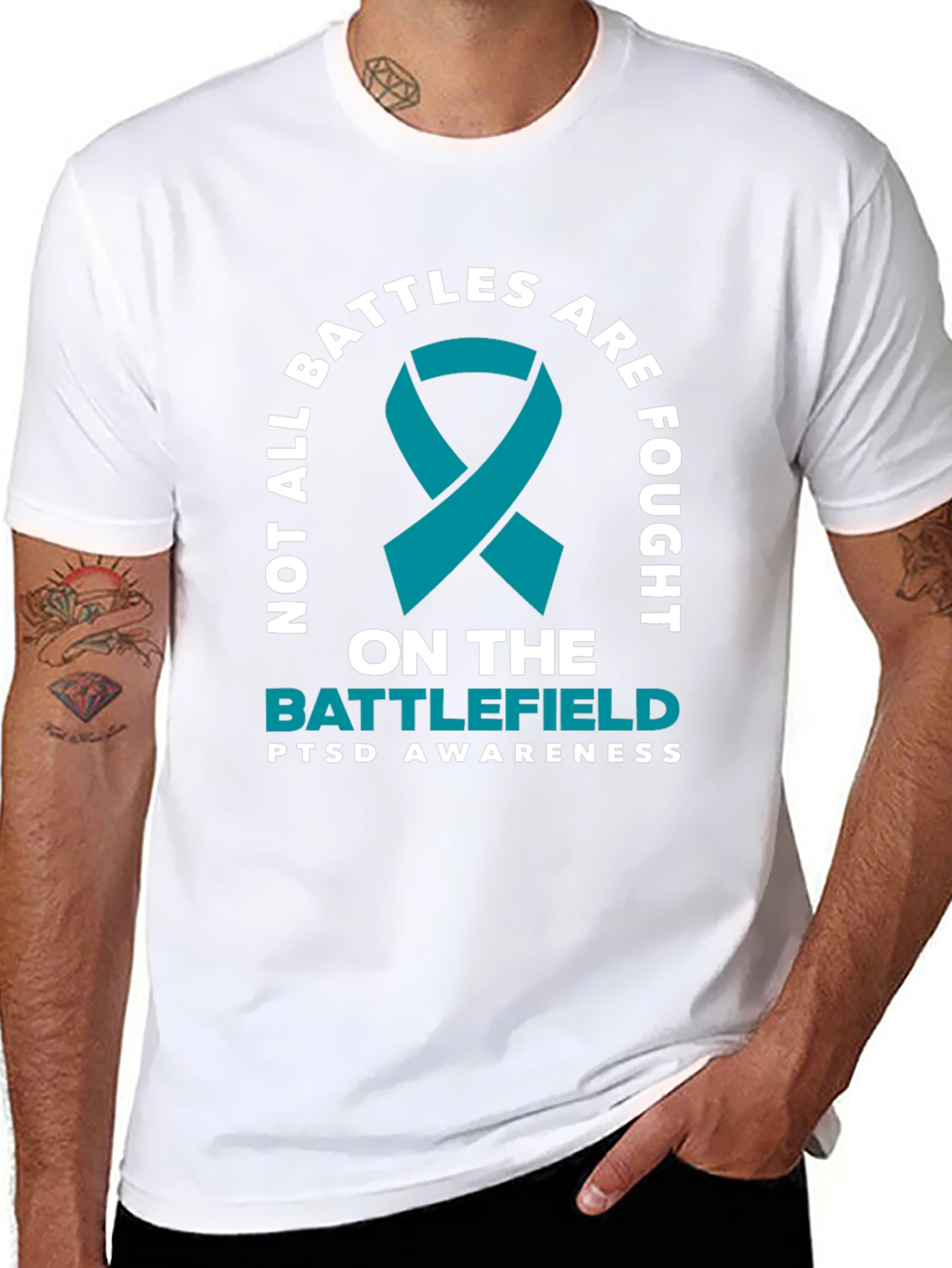PTSD Awareness Tee - Not All Battles Are Fought