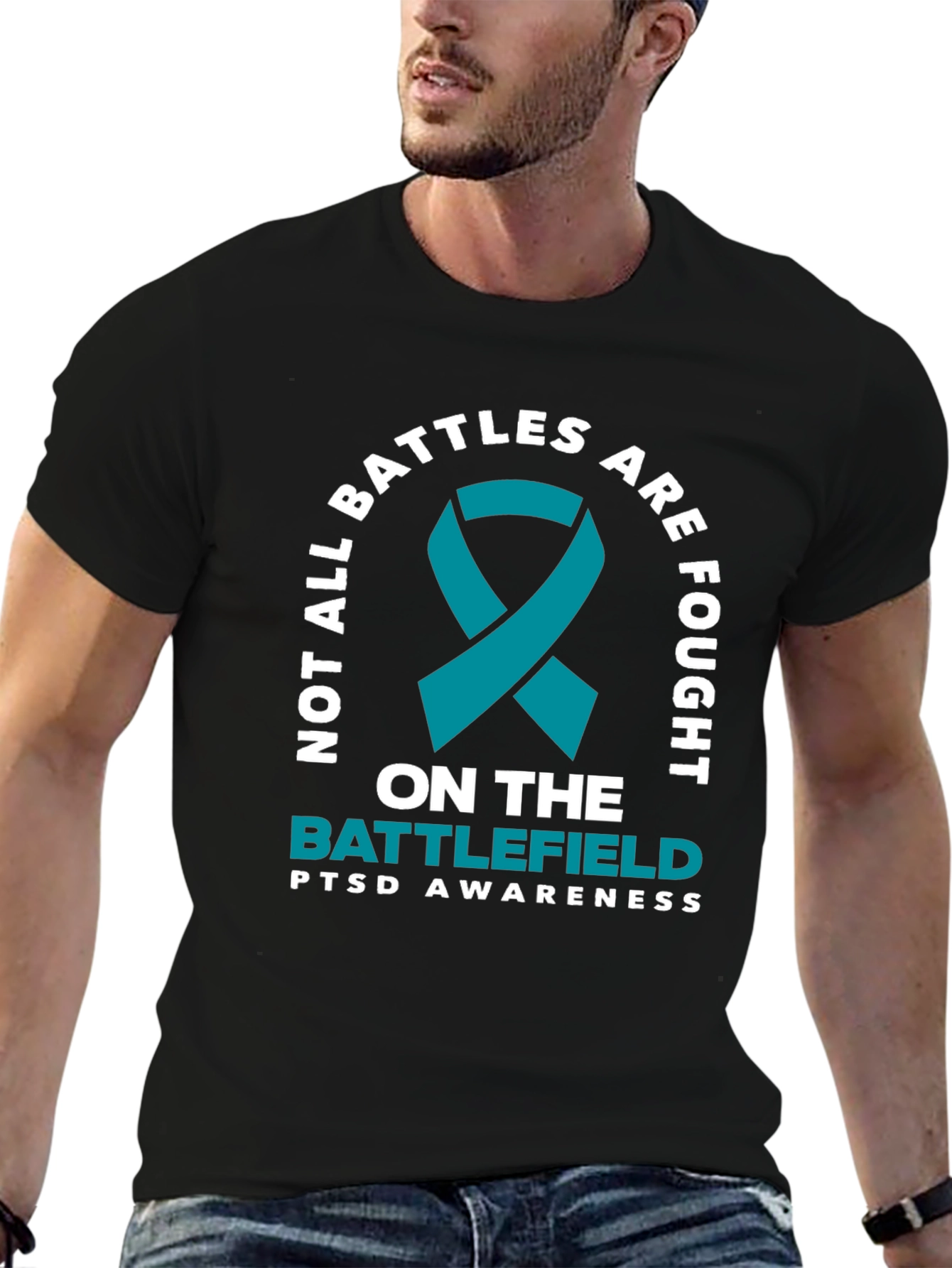 PTSD Awareness Tee - Not All Battles Are Fought