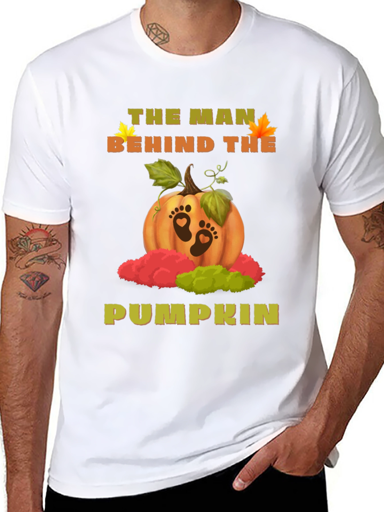 The Man Behind The Pumpkin T-Shirt Pregnancy Reveal