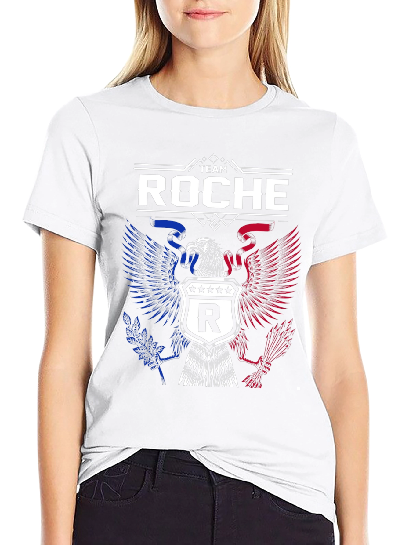 Team Roche Patriotic Eagle Graphic T-Shirt