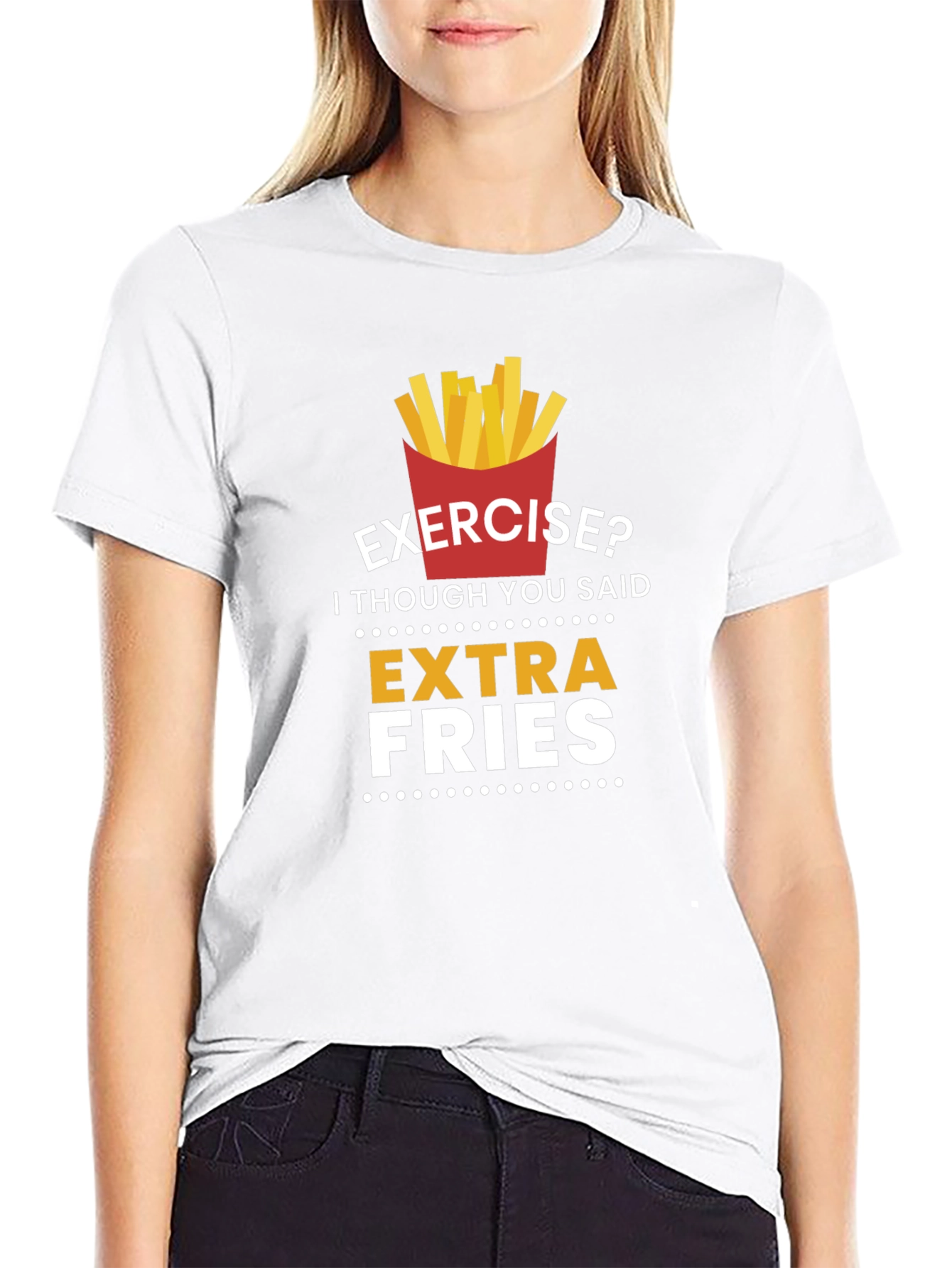 Extra Fries Graphic Tee - Funny Foodie T-Shirt