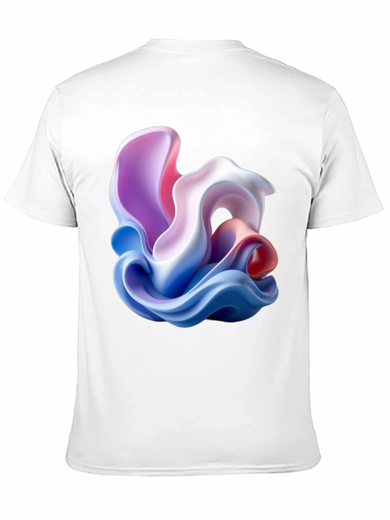 Abstract Swirl Graphic Tee - Modern Art Style