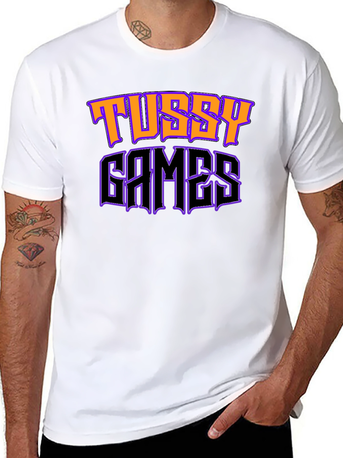 Tussy Games Graphic T-Shirt | Black