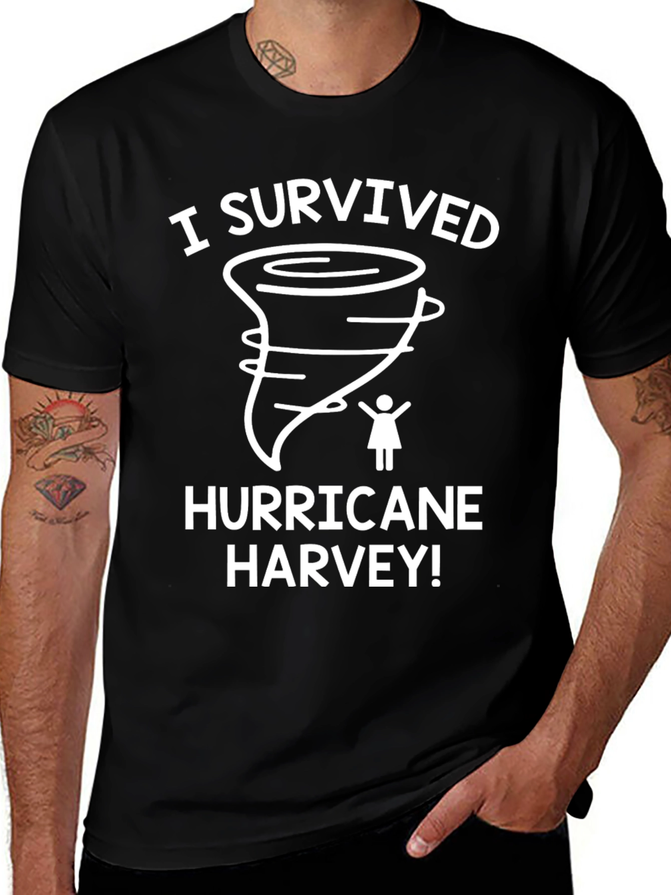 I Survived Hurricane Harvey Graphic Tee