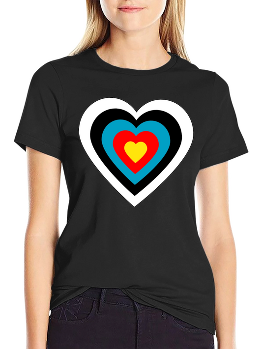 Heart Target T-Shirt - Archery Love Tee