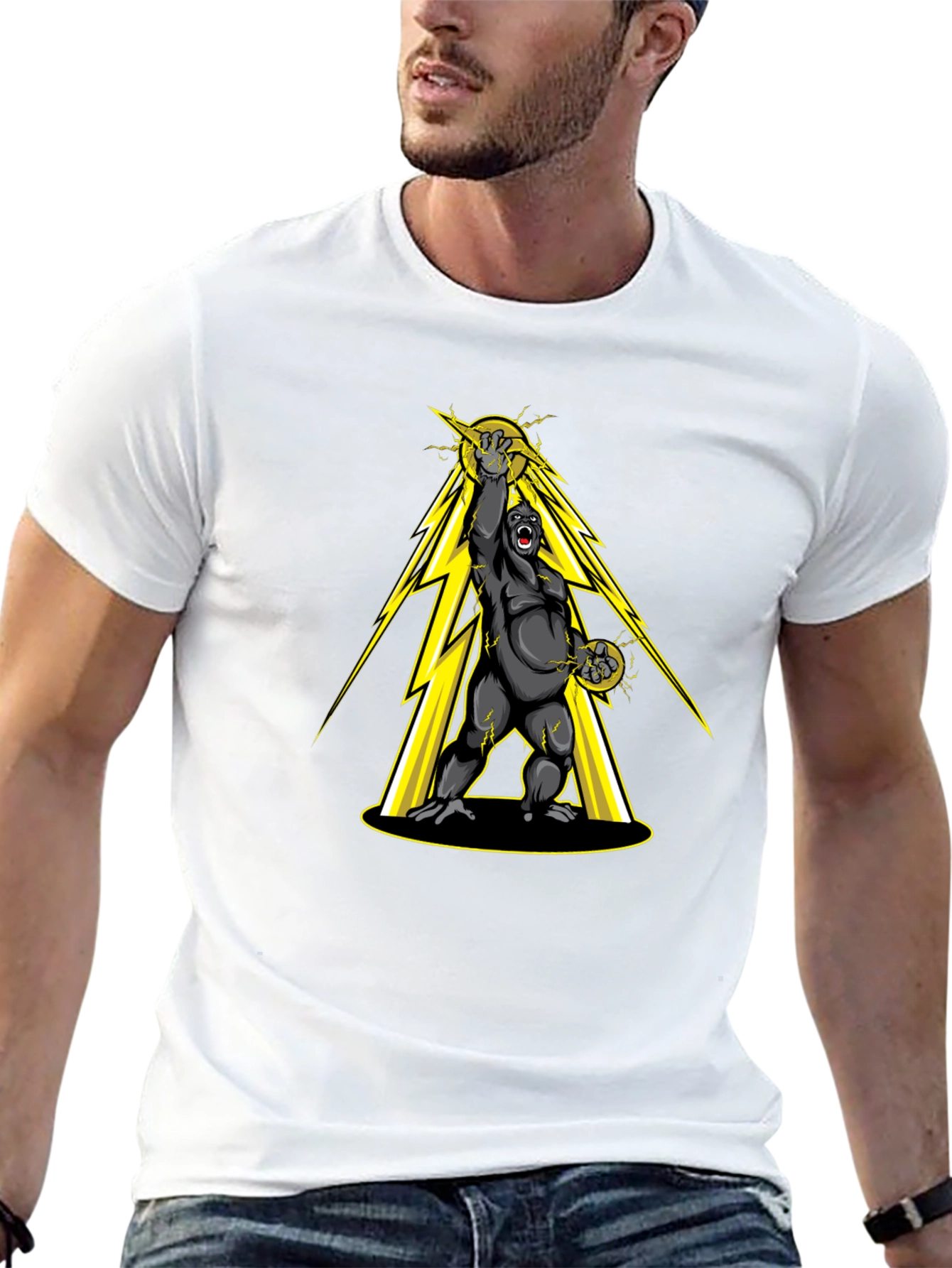 Electric Gorilla Graphic T-Shirt