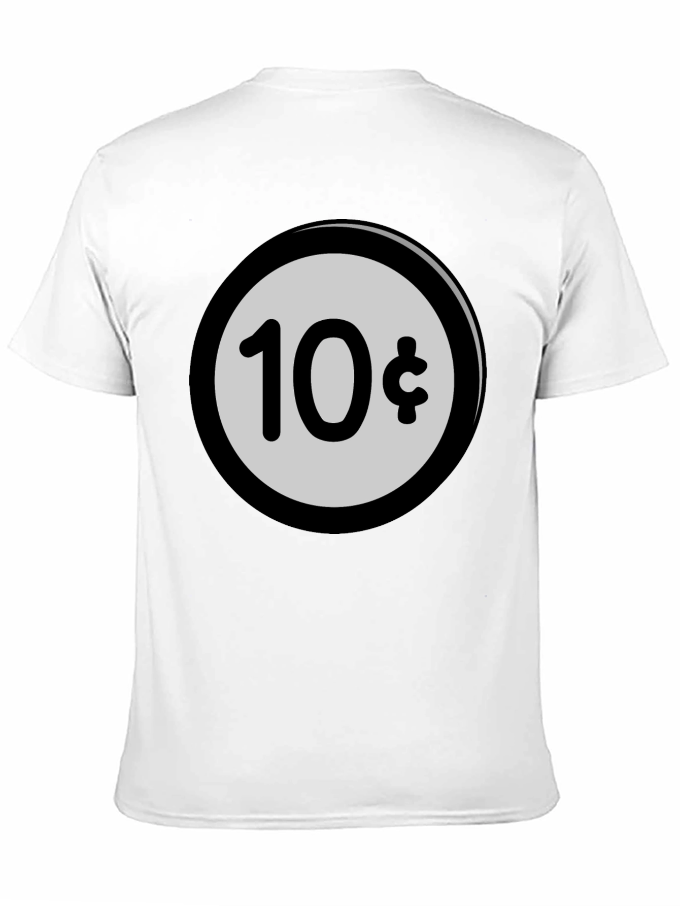 10 Cent Black T-Shirt - Quirky Graphic Tee