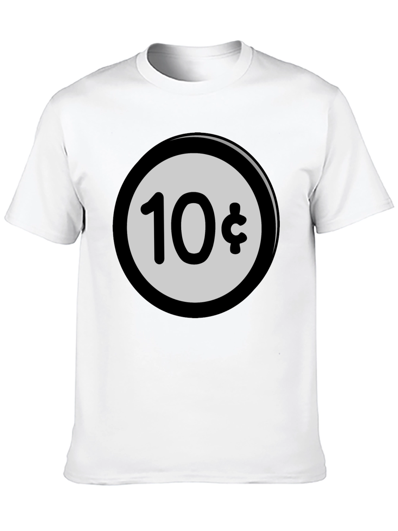 10 Cent Black T-Shirt - Quirky Graphic Tee