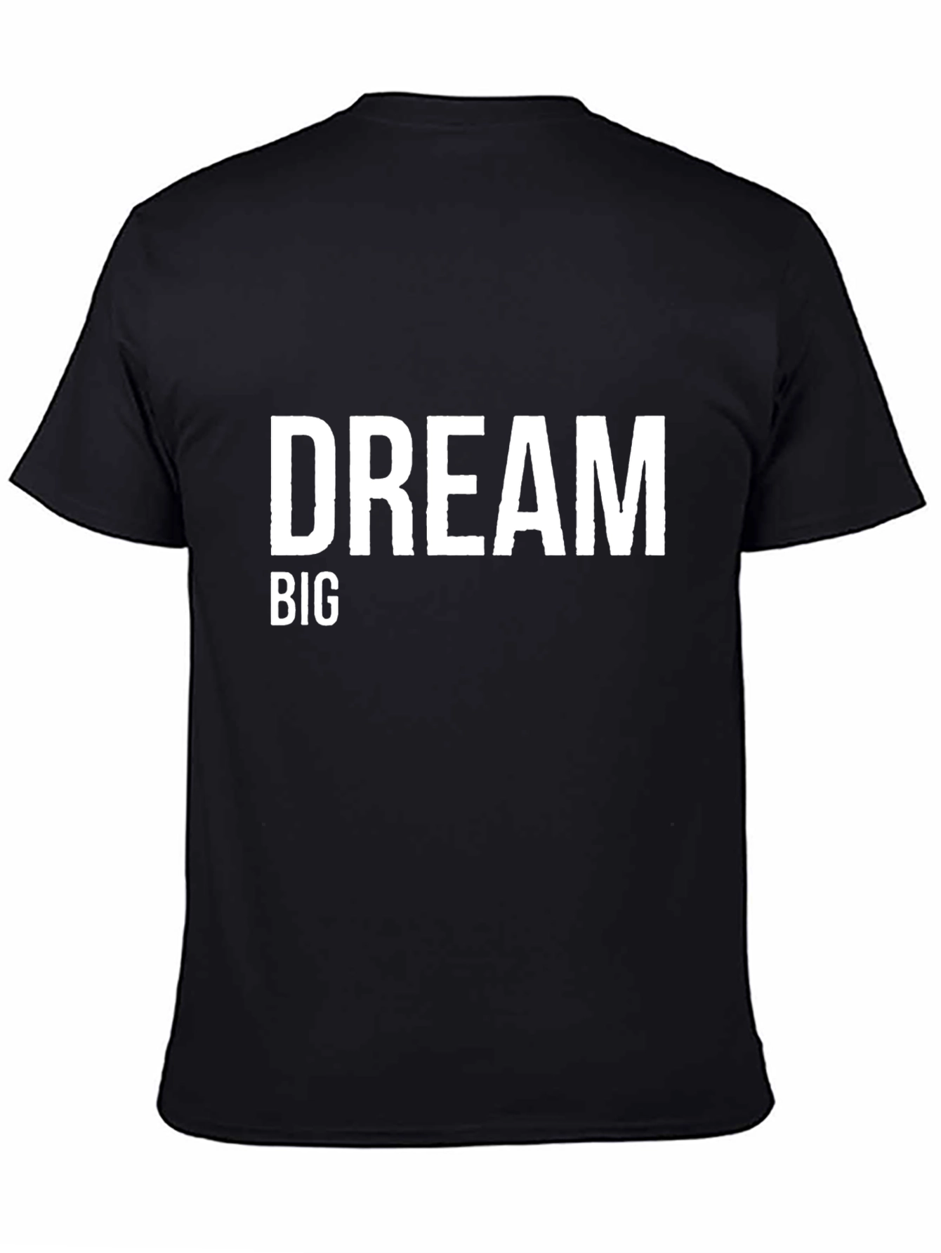 Dream Big Graphic Black T-Shirt