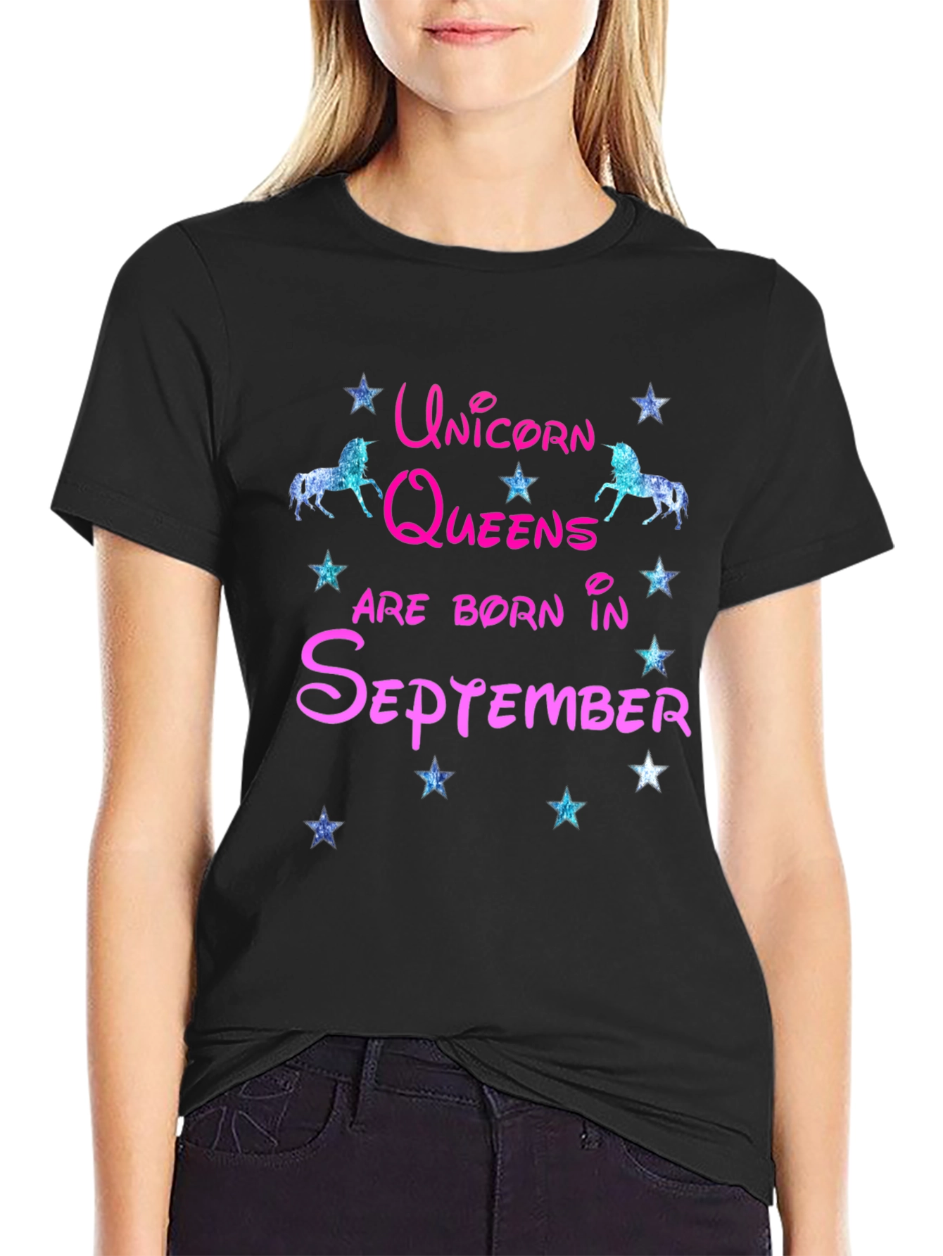 Unicorn Queens September Birthday T-Shirt