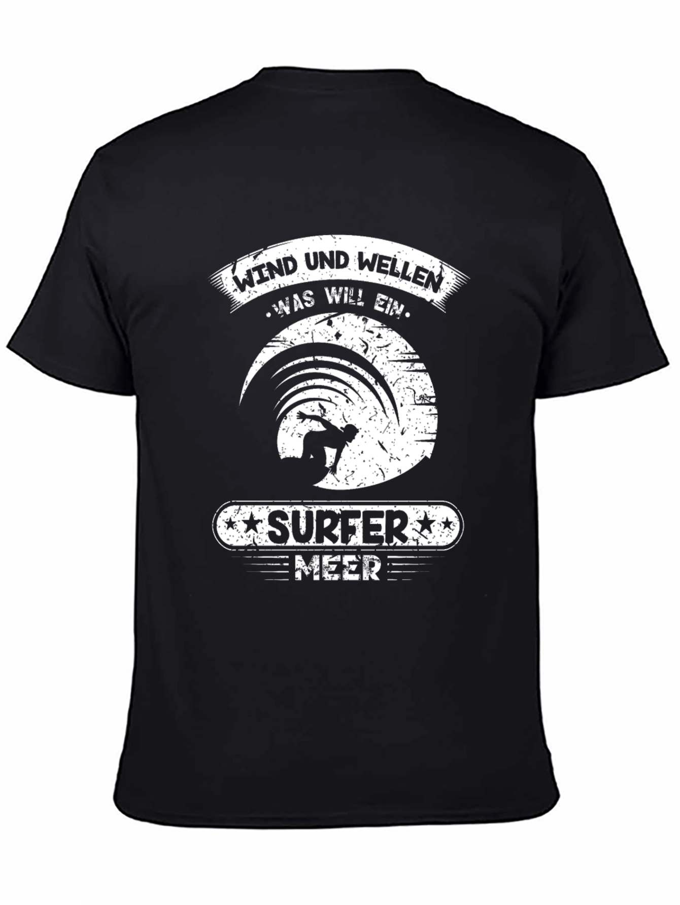 Surfer Meer T-Shirt: Wind & Waves Design