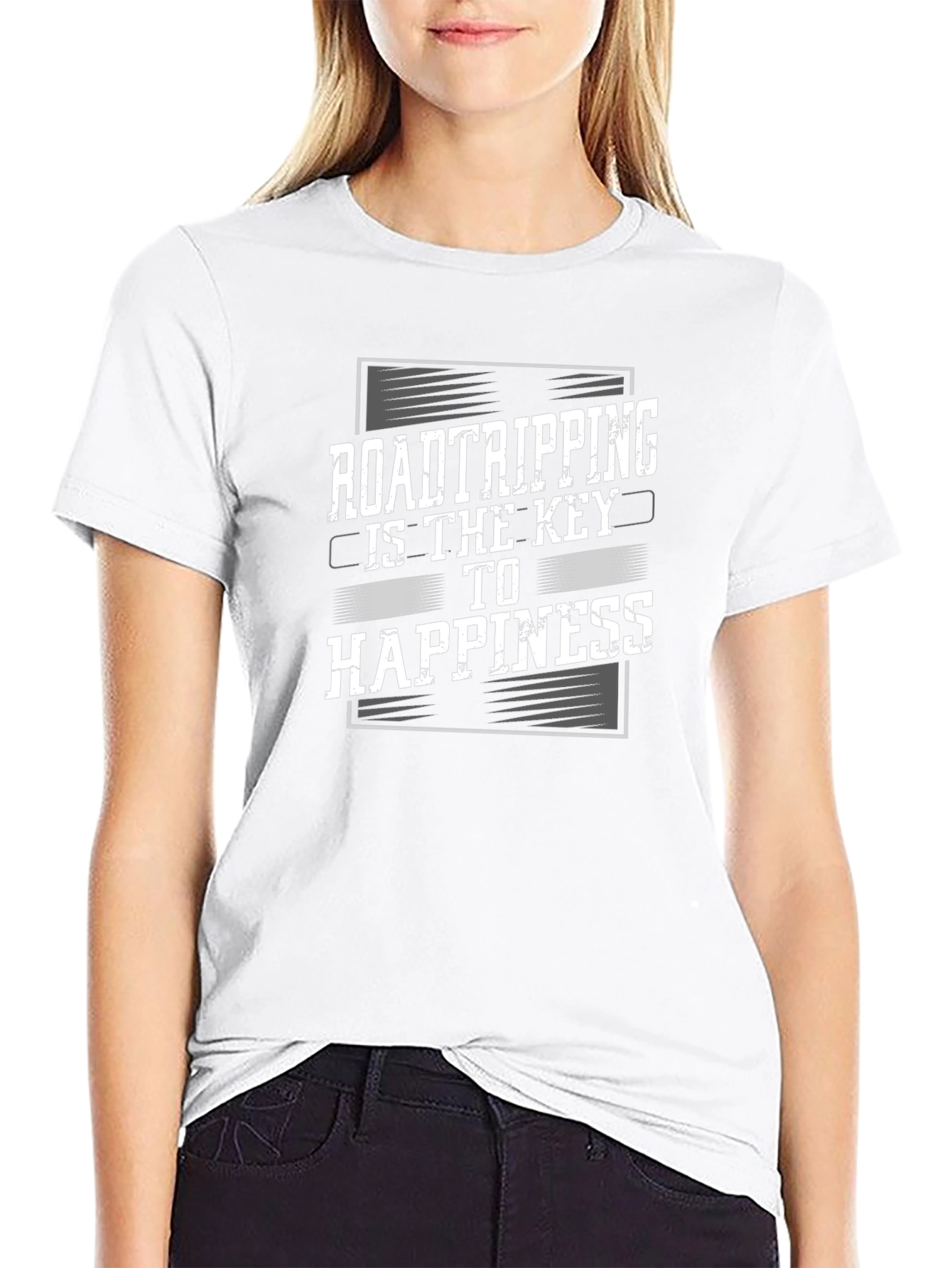Road Tripping is the Key to Happiness Graphic Tee